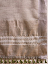 ZARI MAHAL-Graceful zari-style border adds a refined traditional touch