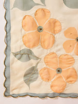 HARMONY-Elegant Cream Organza Saree with Oversized Floral Print and Designer Blouse