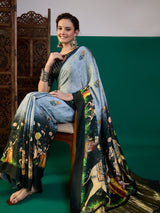 Classic Surtaal Figure Print Sarees
