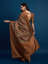 KATHAKARI Rustic Kalamkari Grace Saree