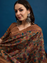 KATHAKARI Rustic Kalamkari Grace Saree