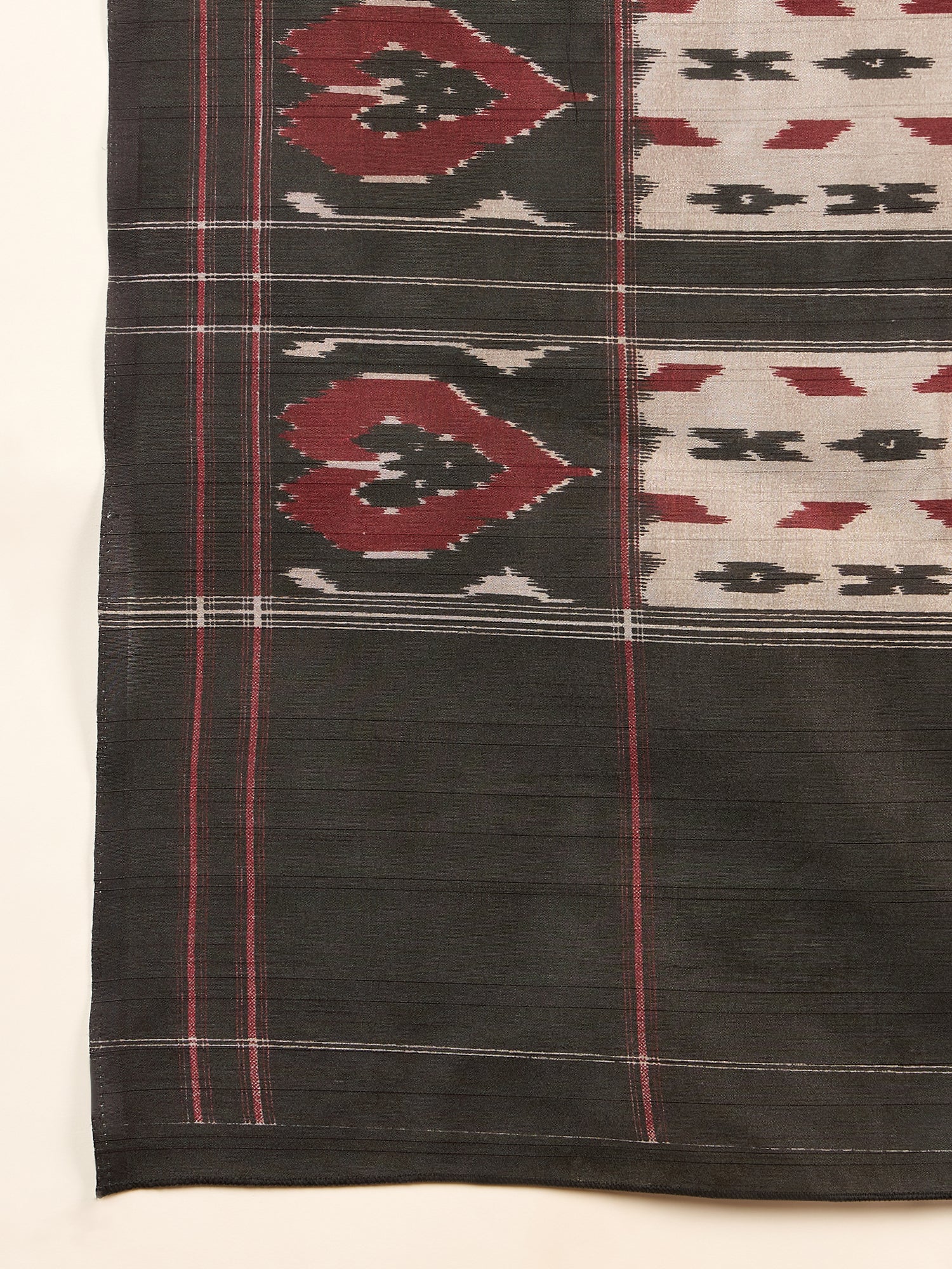 WOMANIYA Black printed Design – Premium saree  Elegant Collection  Sarees in Authentic Bhagalpuri Silk