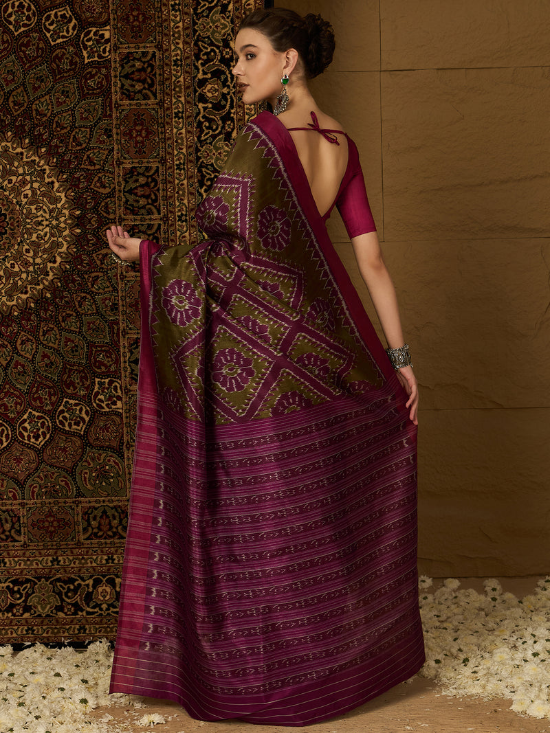 Womaniya Bhagalpuri Saree Catalogue – Maroon and Gold Sarees in Authentic Bhagalpuri Silk | Royal Elegance for Weddings, Festivals, and Special Occasions