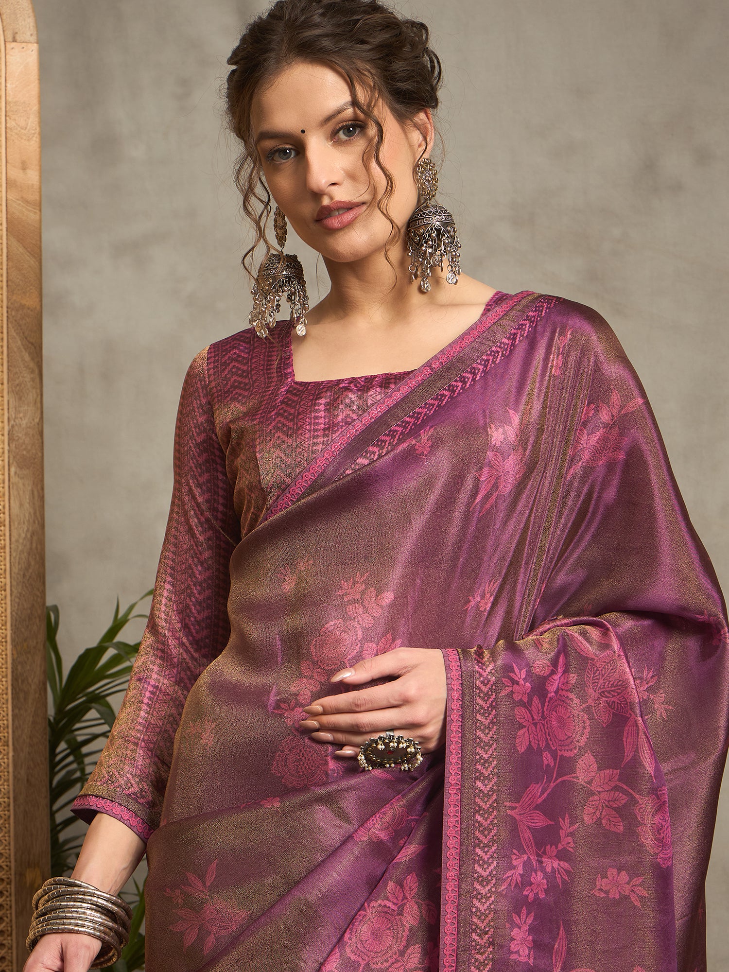 Floral Elegance: A Stunning Collection of Tissue Viscose Prints Featuring Four Unique Designs