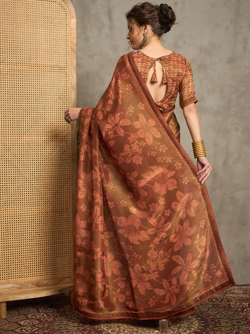 Whispers of Bloom: Luxe Floral Prints in Soft Tissue Viscose