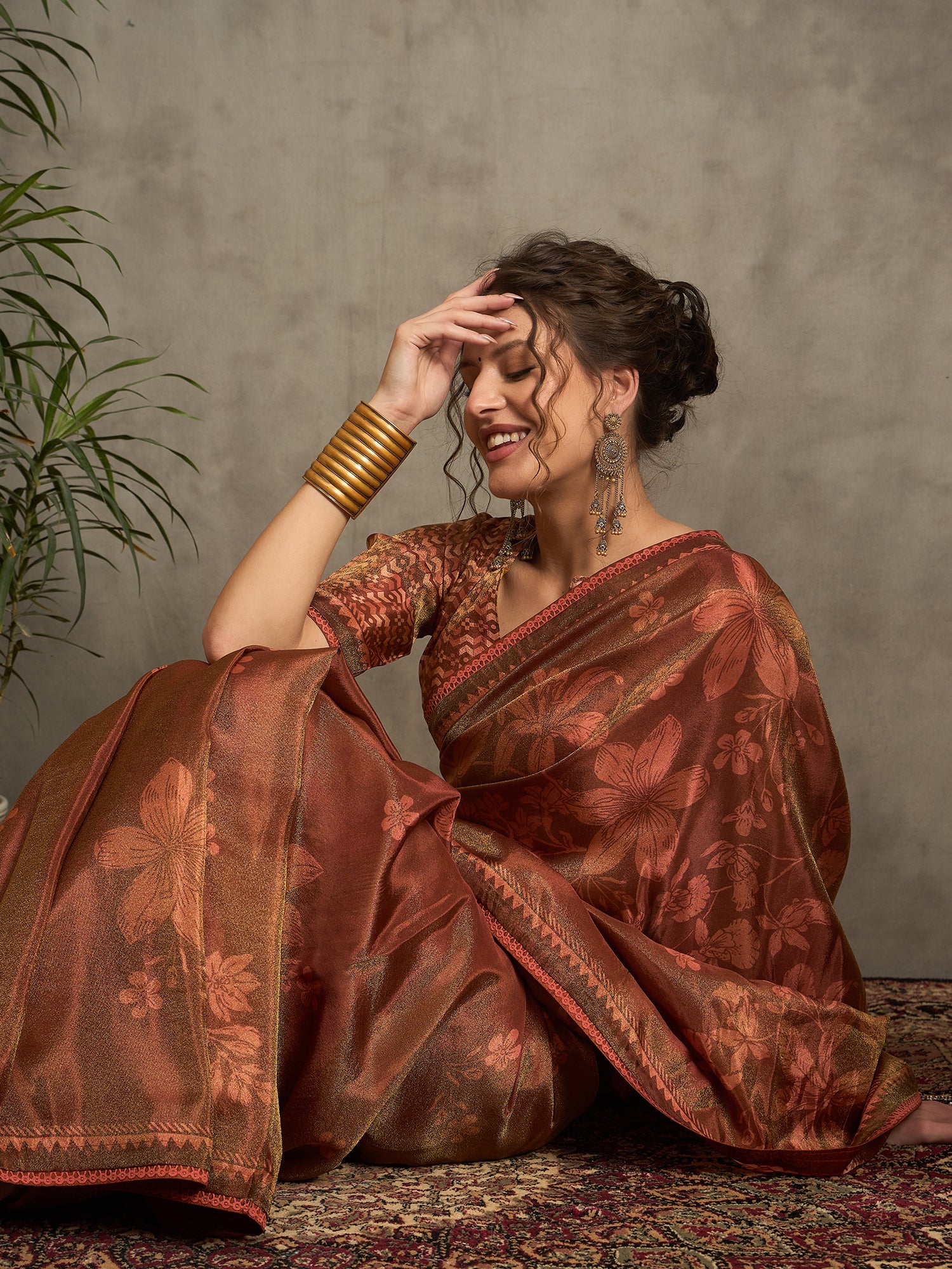 Whispers of Bloom: Luxe Floral Prints in Soft Tissue Viscose