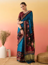 Surtaal Figure Motif Saree with Traditional Touch