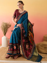 Surtaal Figure Motif Saree with Traditional Touch