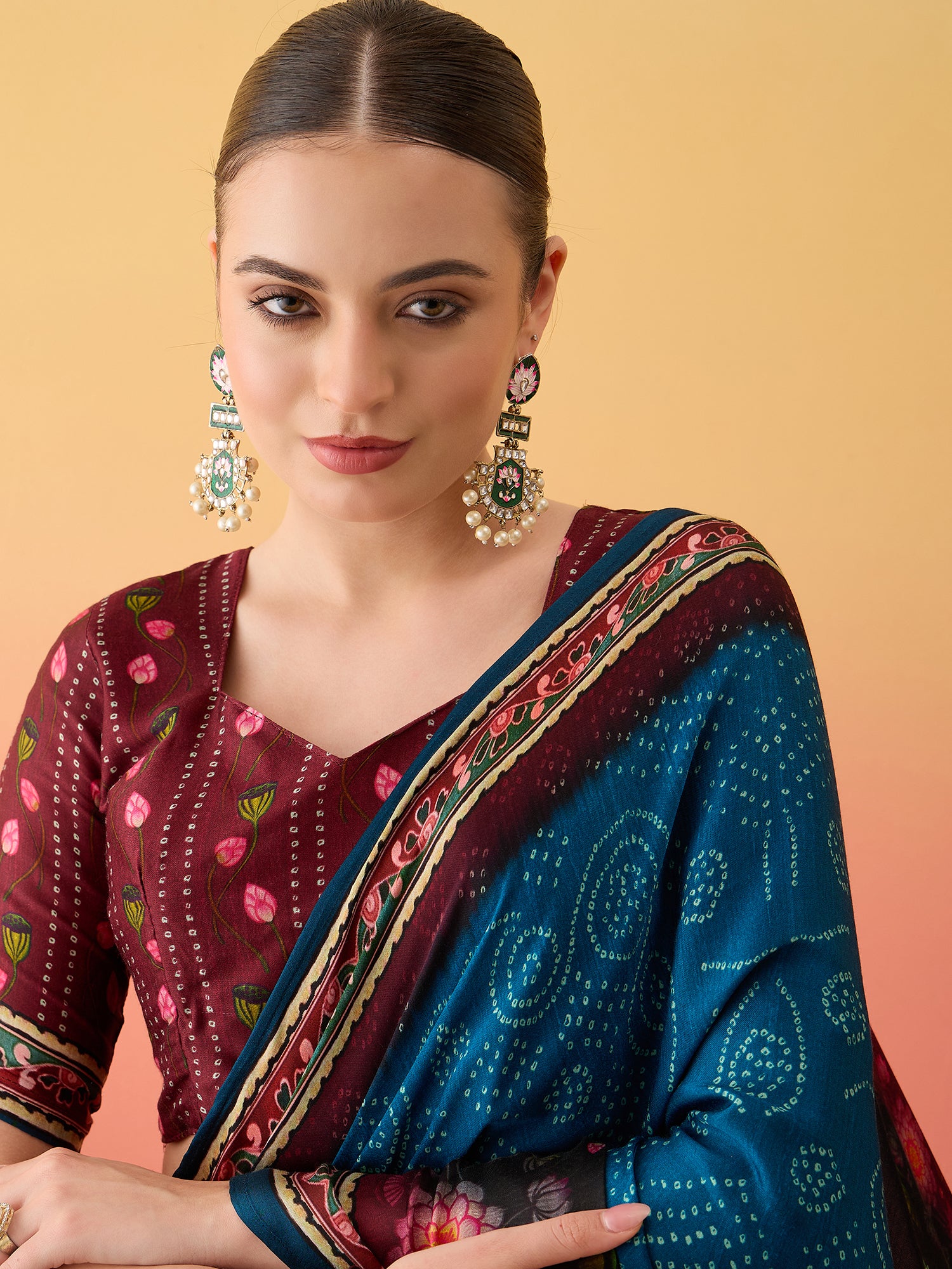 Surtaal Figure Motif Saree with Traditional Touch