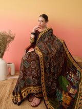 Designer Surtaal Figure Print Saree with Lagdi Border