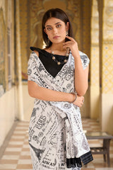 WOMANIYA Figure print Bhagalpuri saree - Apple Lifestyle