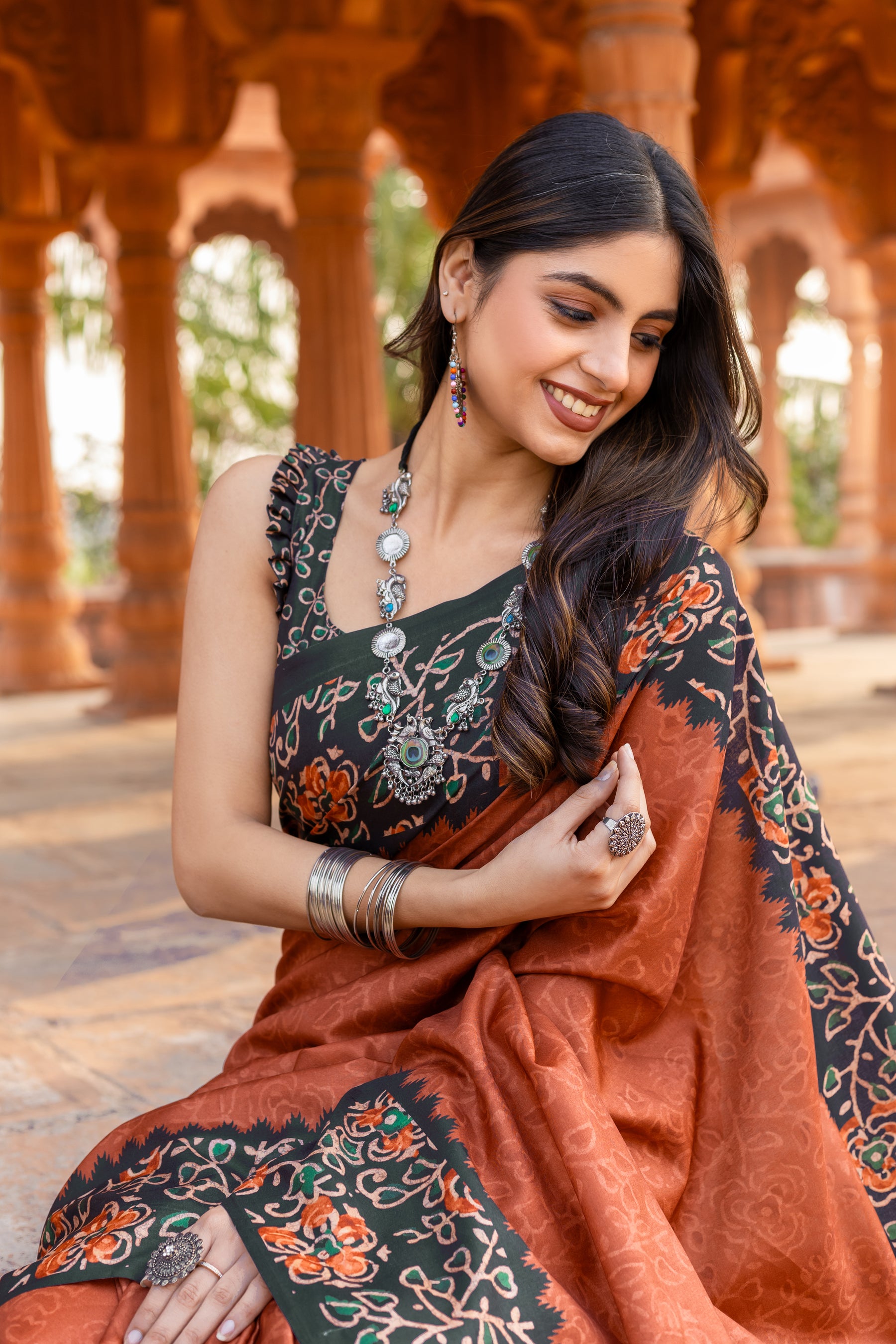 New Sakshi Manipuri Fabric Saree – Lightweight, Stylish, and Comfortable