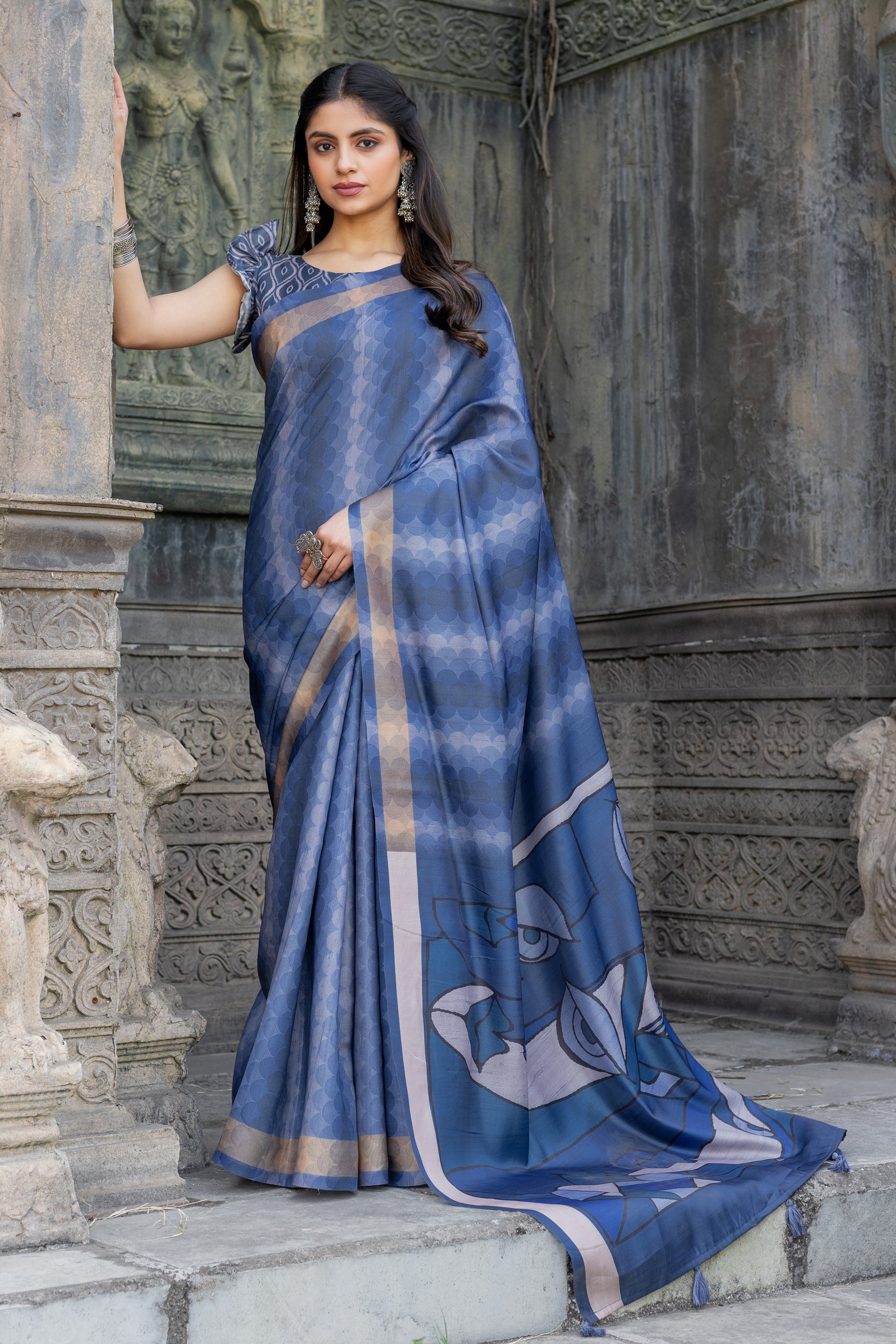 New Launch: Chitralekha Tussar Sartin Saree Fabric – Celebrate Every Occasion in Style