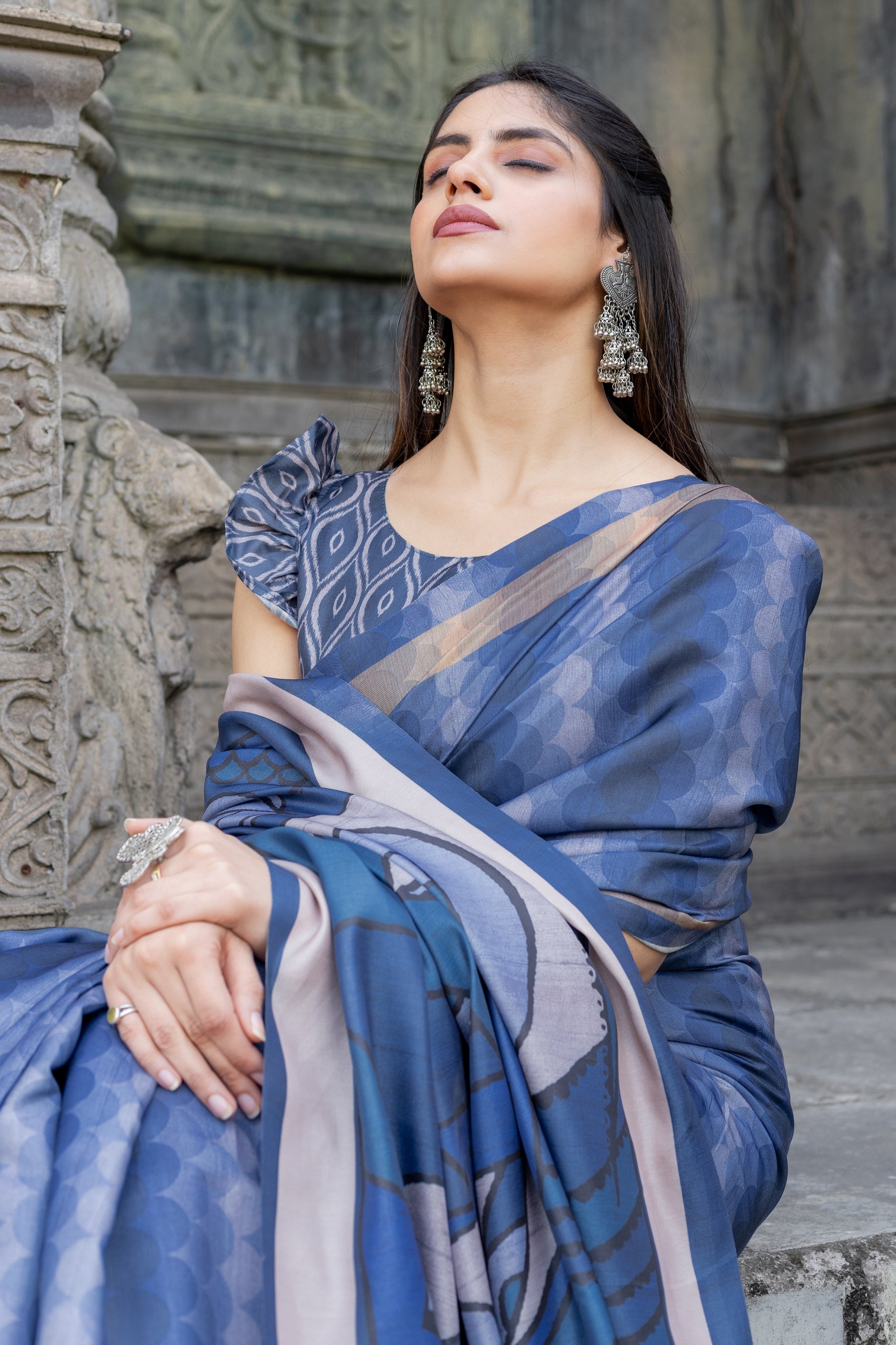 New Launch: Chitralekha Tussar Sartin Saree Fabric – Celebrate Every Occasion in Style