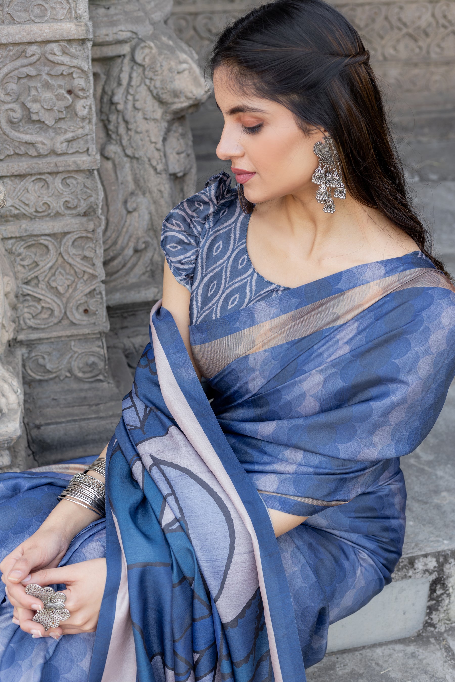 New Launch: Chitralekha Tussar Sartin Saree Fabric – Celebrate Every Occasion in Style