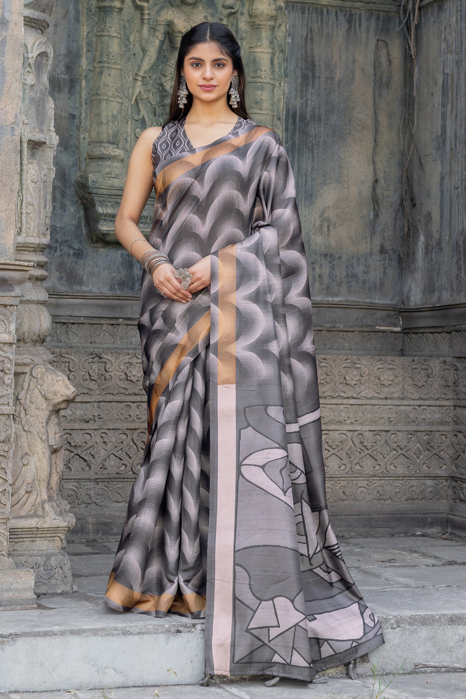 New Launch: Chitralekha Tussar Sartin Saree Fabric – Perfect for Every Celebration