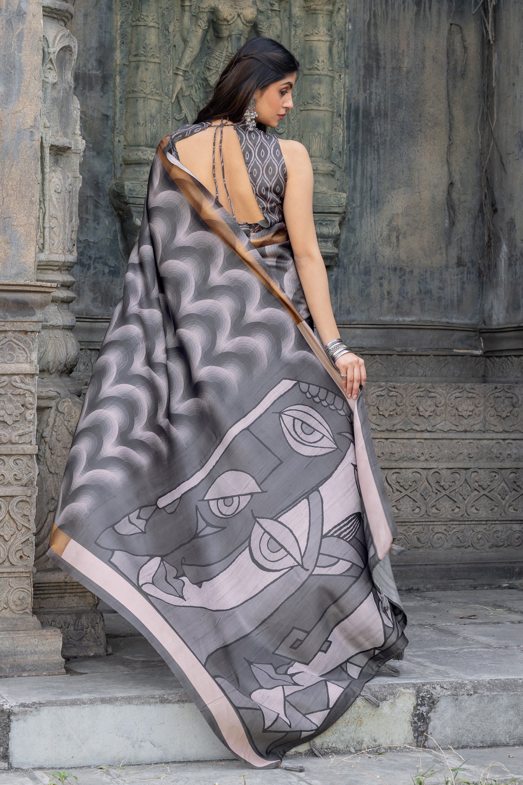 New Launch: Chitralekha Tussar Sartin Saree Fabric – Perfect for Every Celebration