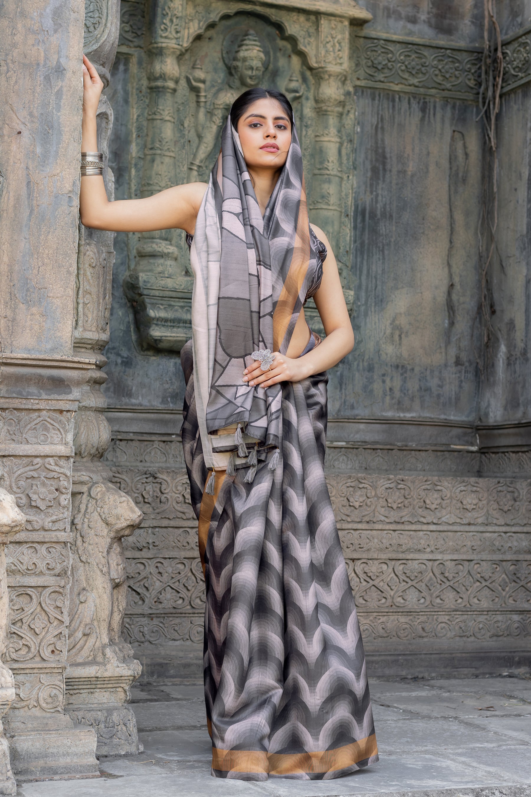 New Launch: Chitralekha Tussar Sartin Saree Fabric – Perfect for Every Celebration