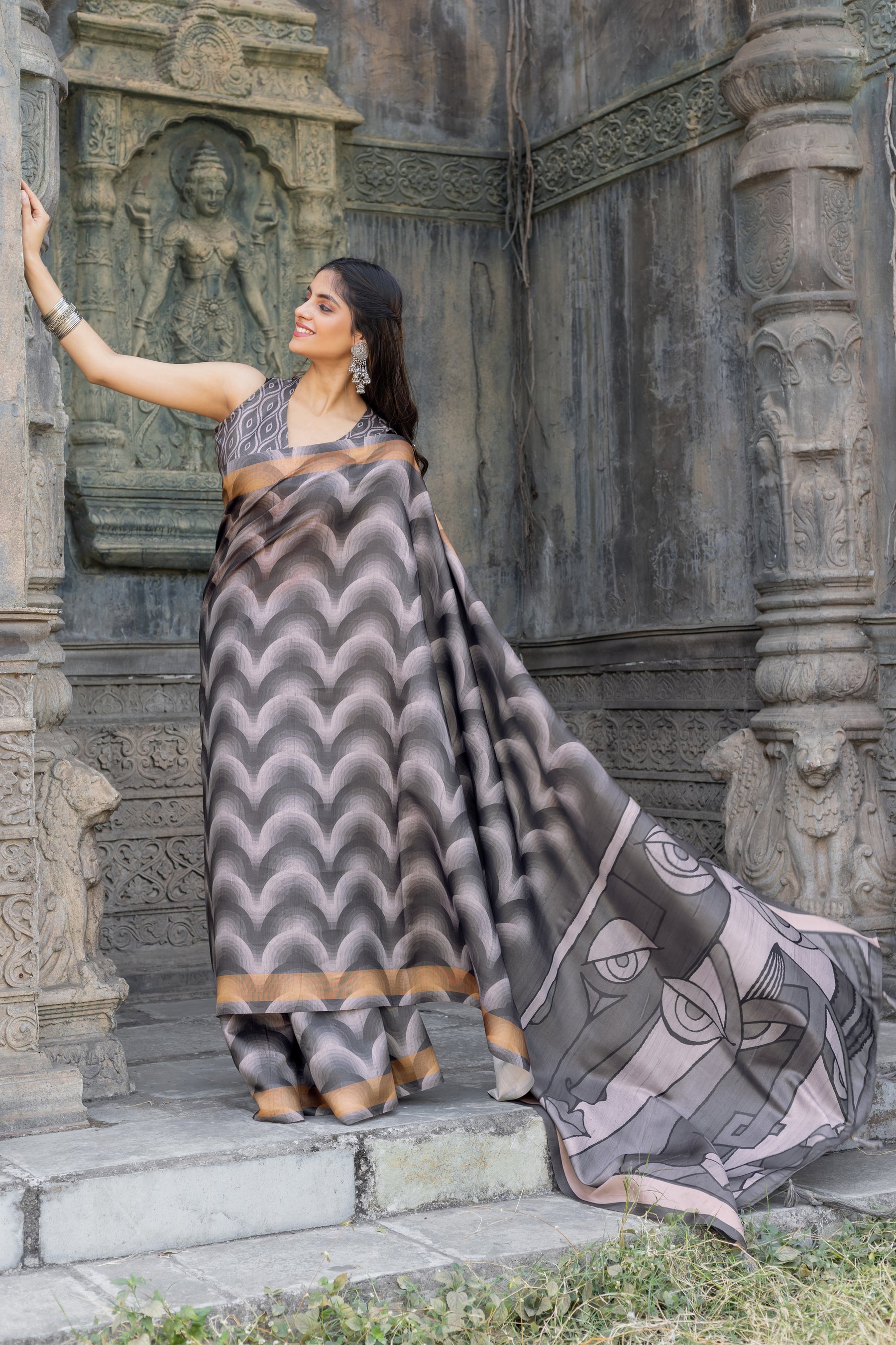 New Launch: Chitralekha Tussar Sartin Saree Fabric – Perfect for Every Celebration