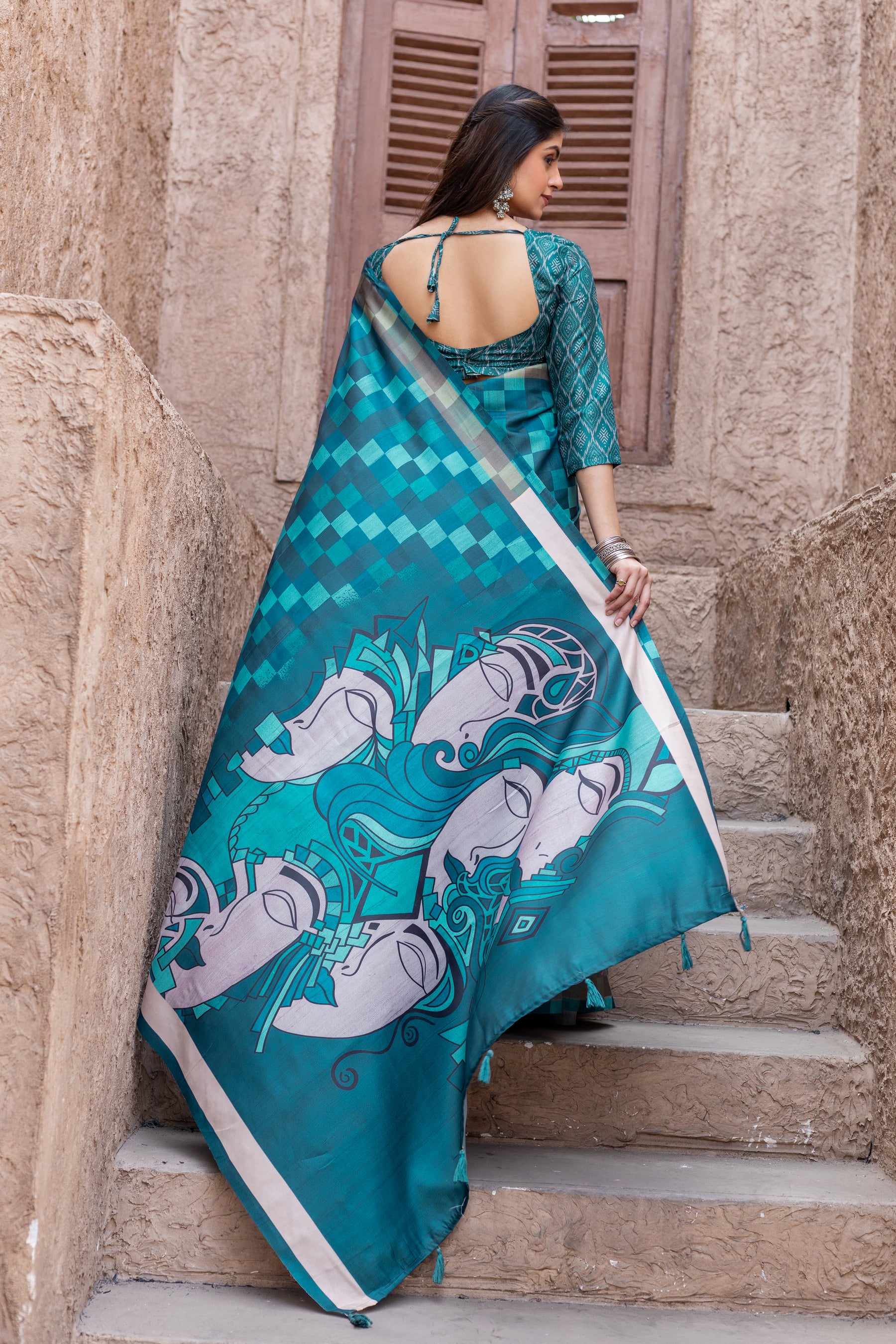 New Launch: Chitralekha Tussar Sartin Saree Fabric – Perfect for Every Occasion