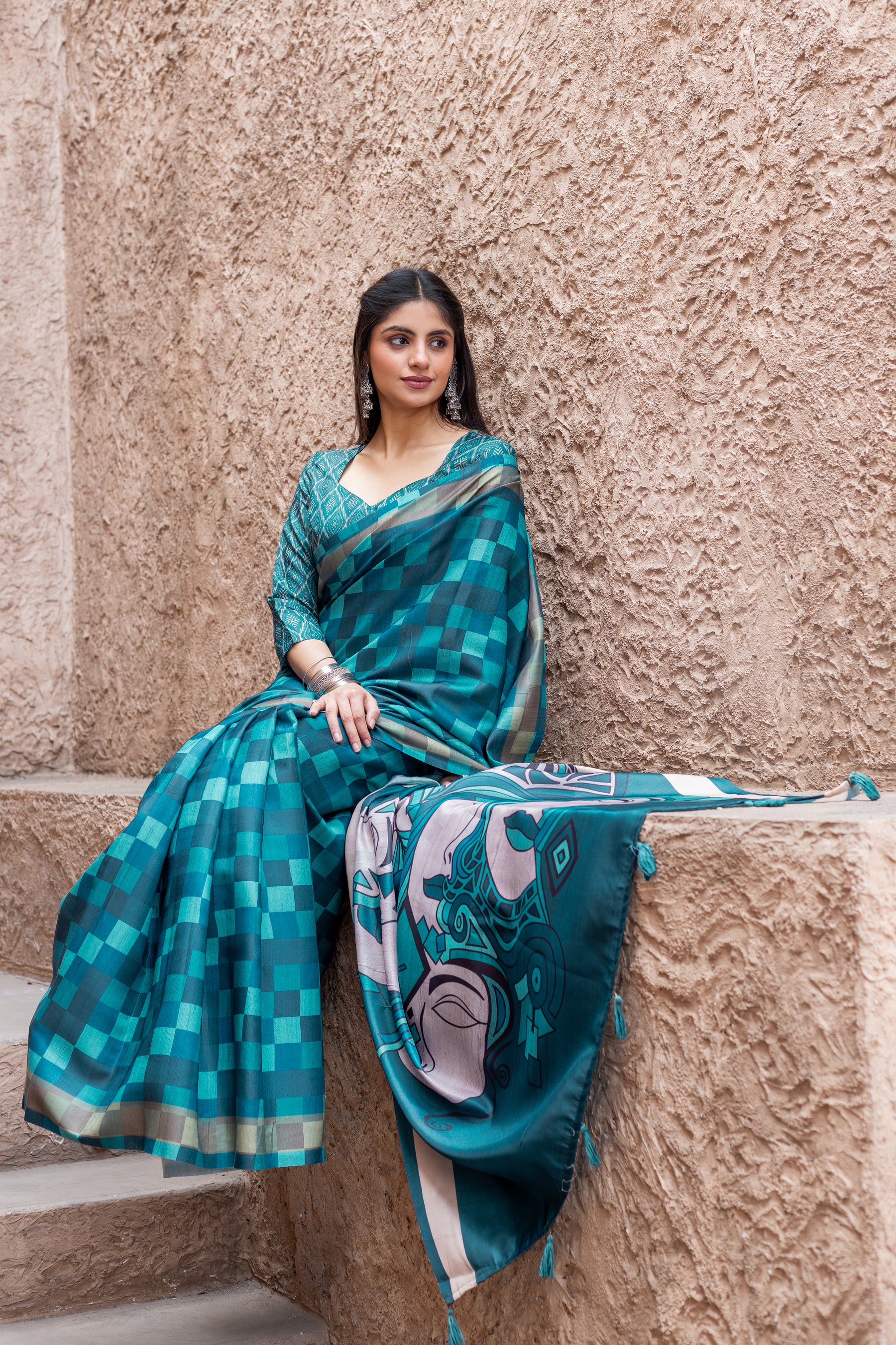 New Launch: Chitralekha Tussar Sartin Saree Fabric – Perfect for Every Occasion