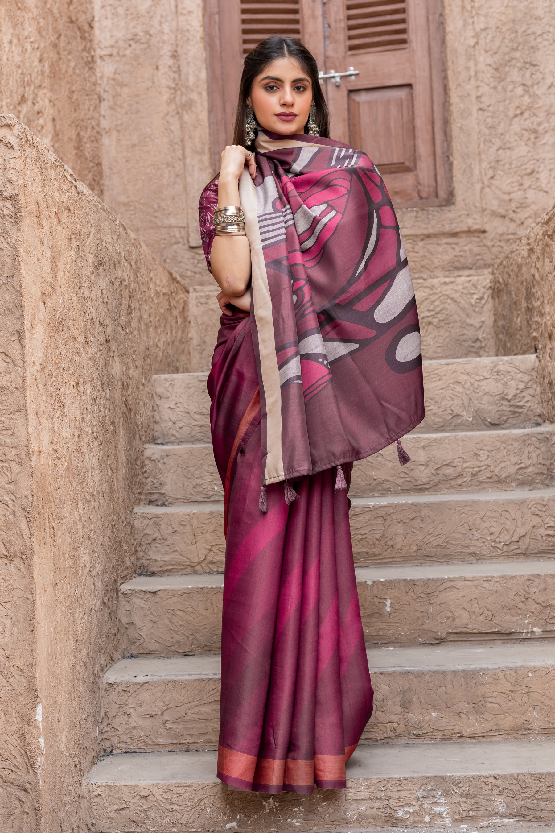 New Collection: Chitralekha Tussar Sartin Saree Fabric – Perfect for Every Occasion