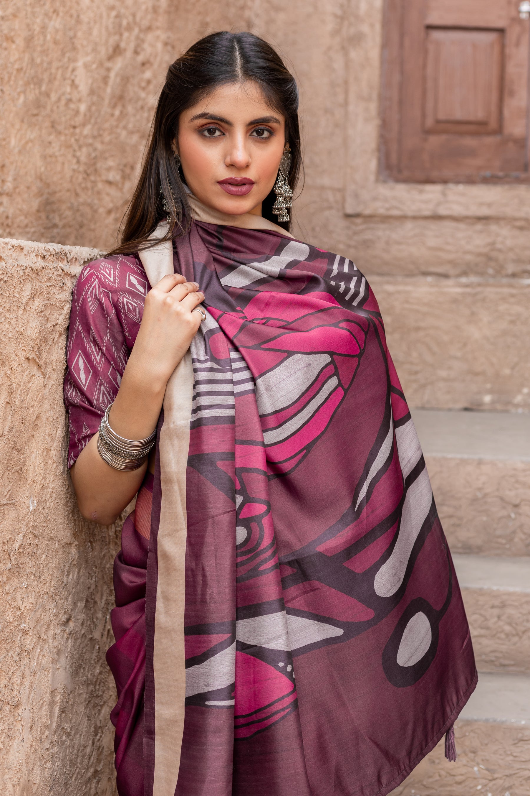 New Collection: Chitralekha Tussar Sartin Saree Fabric – Perfect for Every Occasion