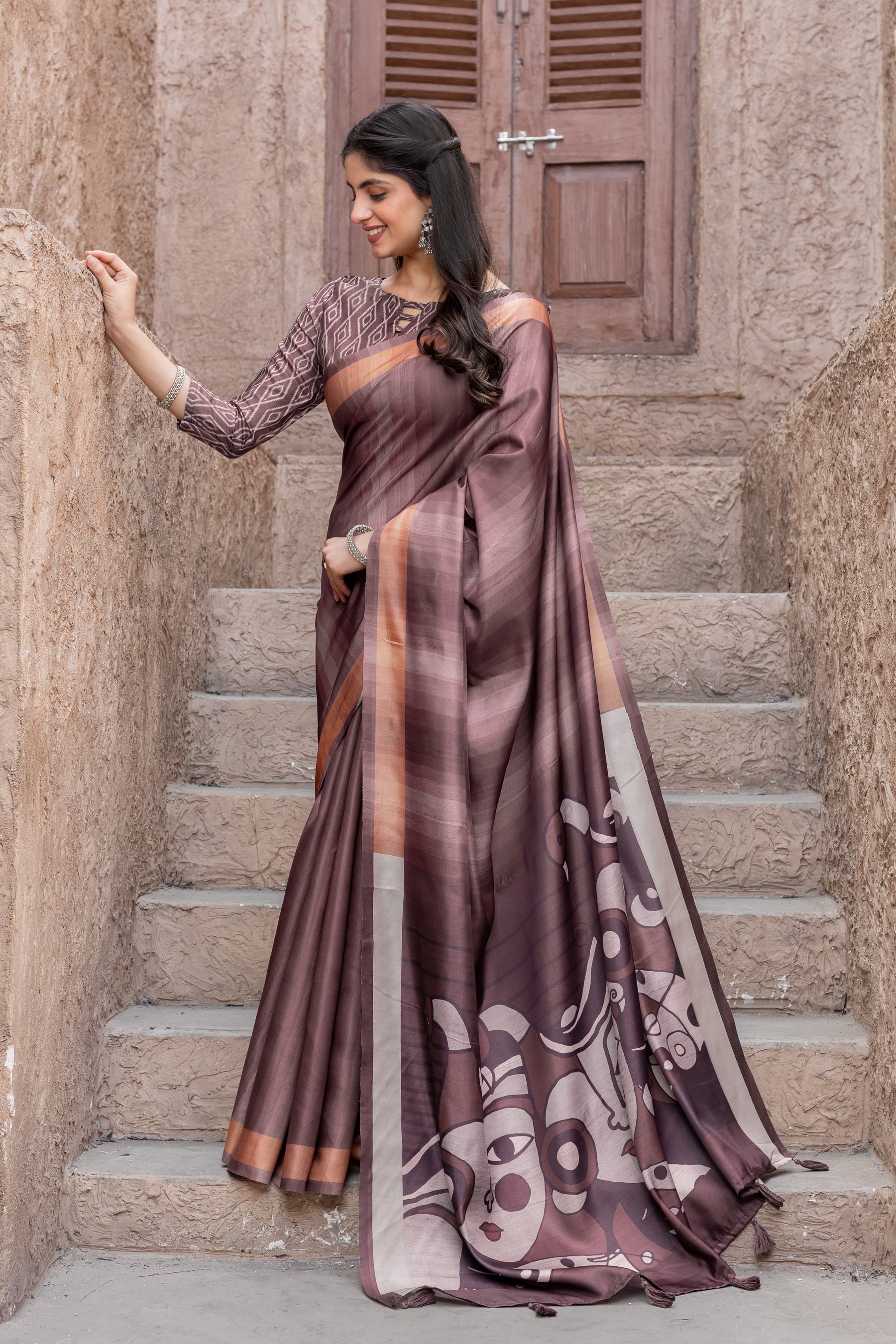 New Arrival: Chitralekha Tussar Sartin Saree Fabric – A Perfect Fit for Every Occasion