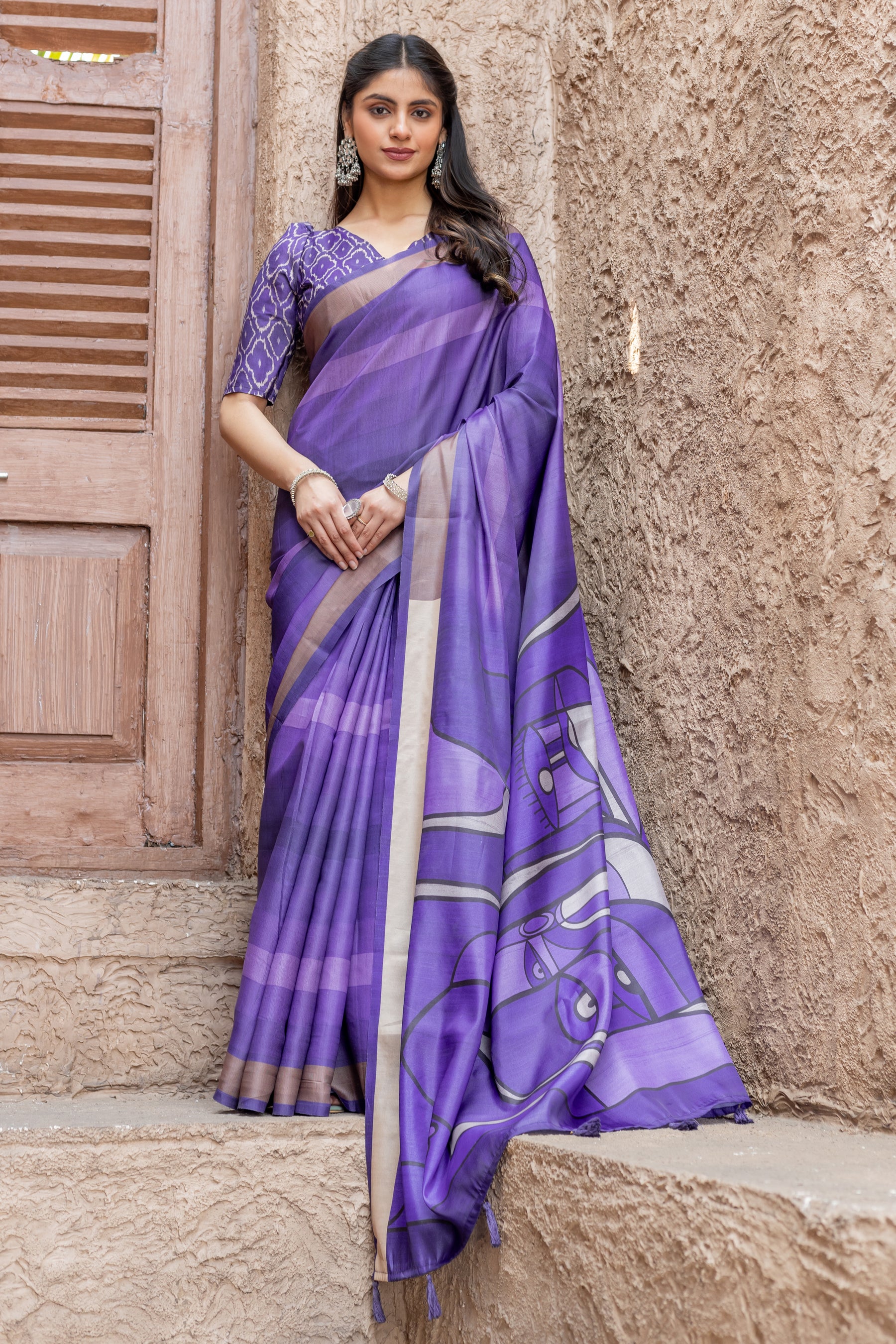 New Launch: Chitralekha Tussar Sartin Saree Fabric – Elegance for Every Occasion