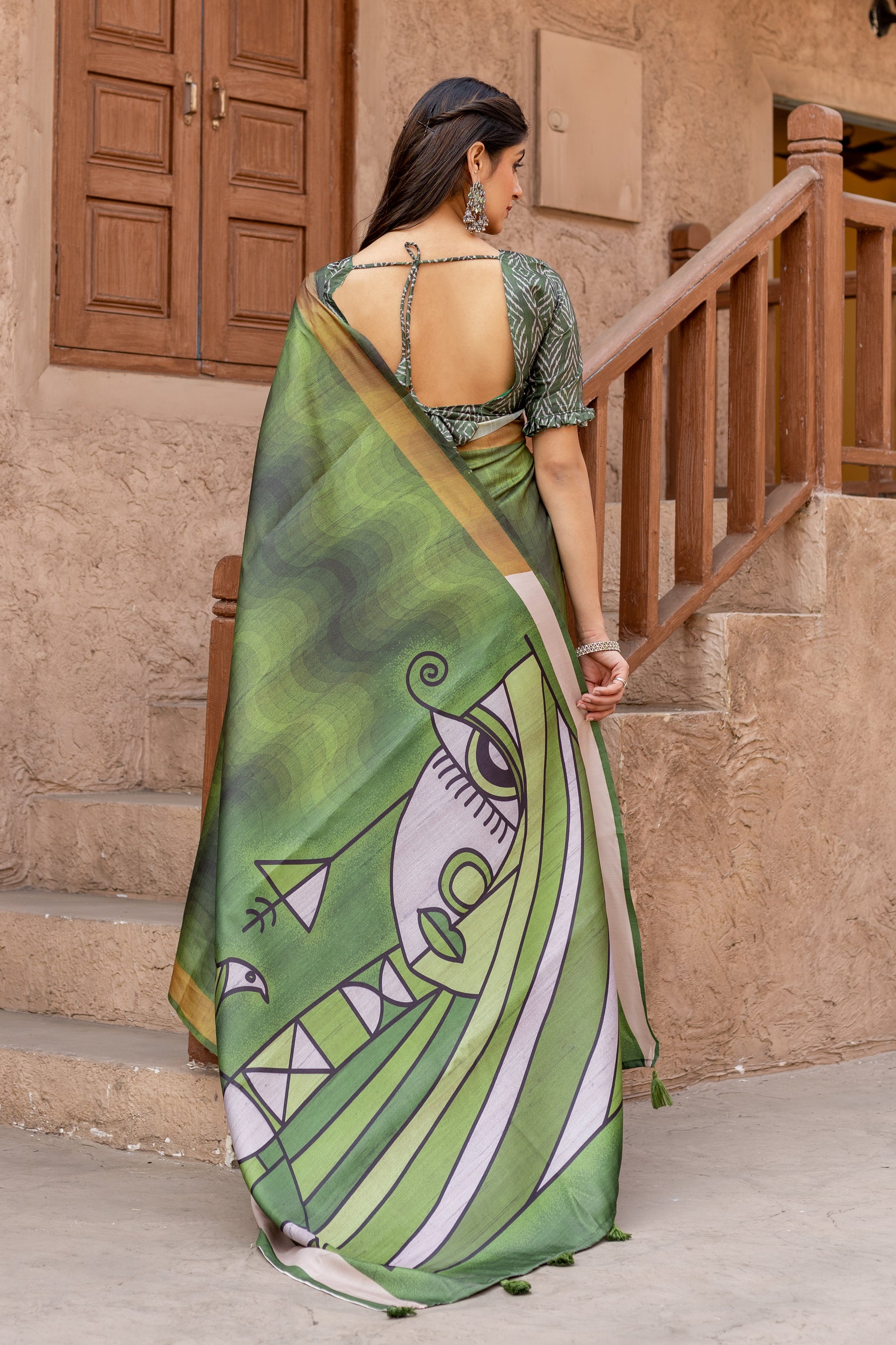 New Arrival: Chitralekha Tussar Sartin Saree Fabric – Elegance for Every Special Occasion