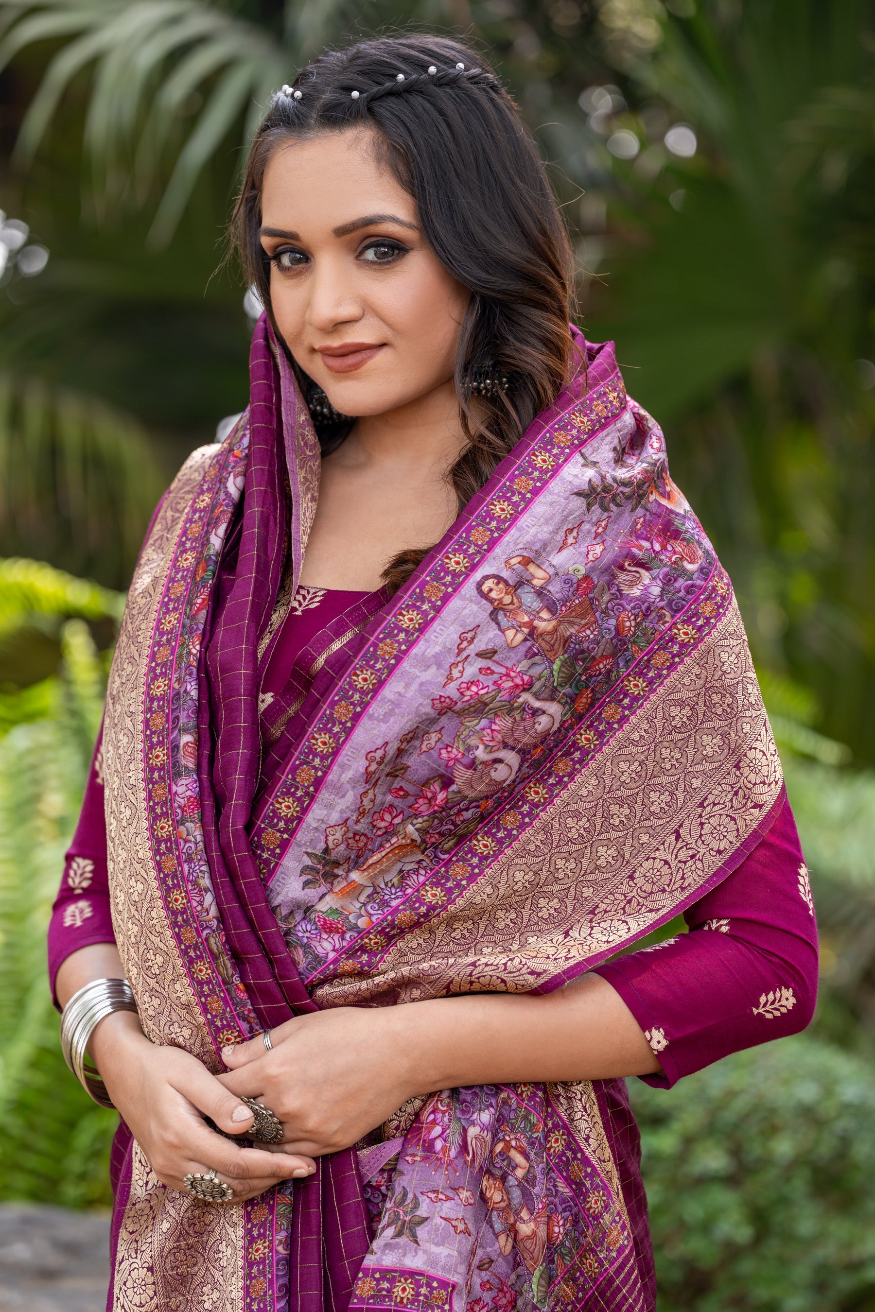 Liza Cheks - Russian Chit Pallu Checks Saree