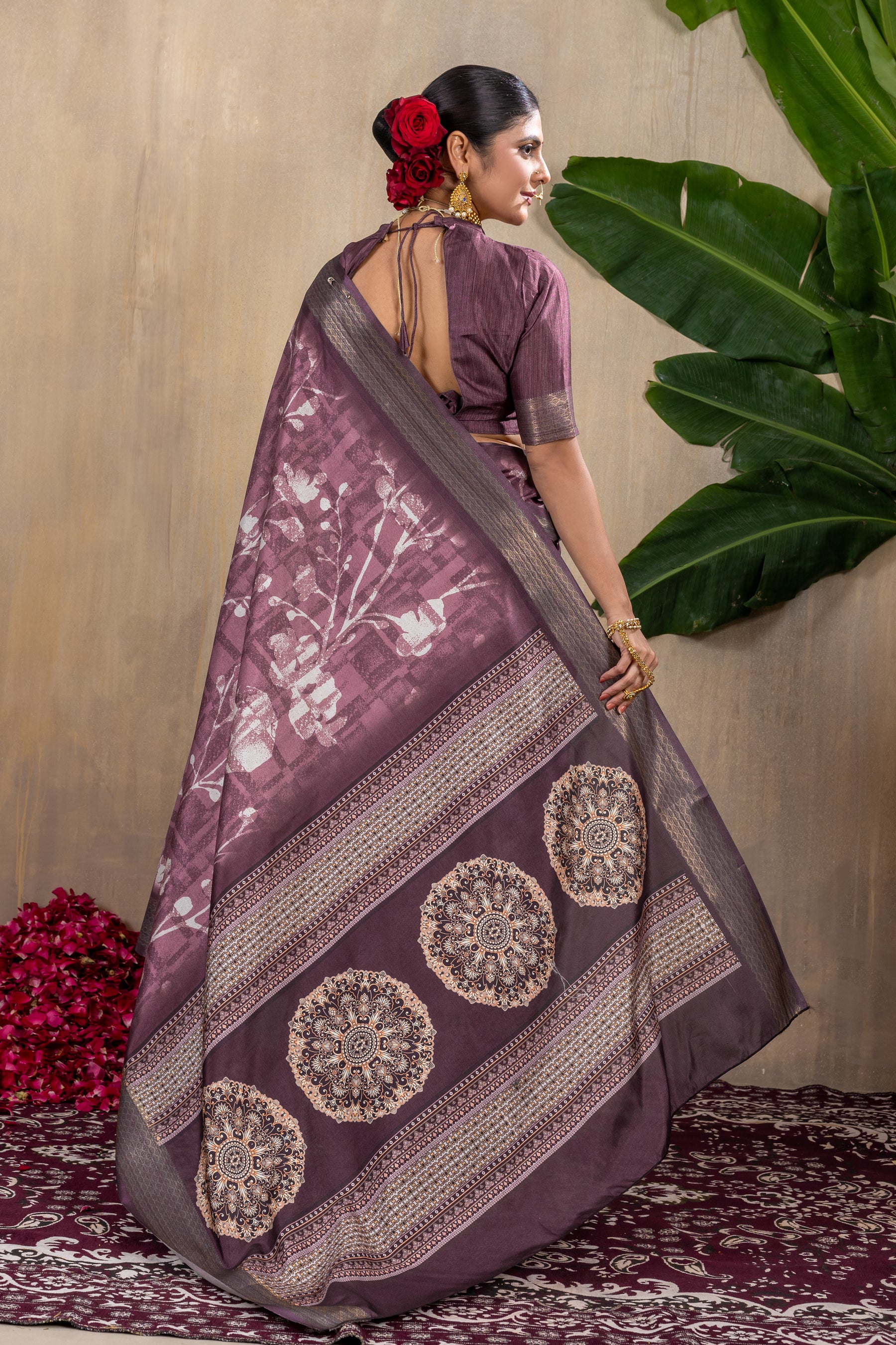 Malika Saree - Exquisite Manipuri Gold Patta Saree with Intricate Embroidery & Beadwork | Perfect for Weddings, Parties & Festive Occasions
