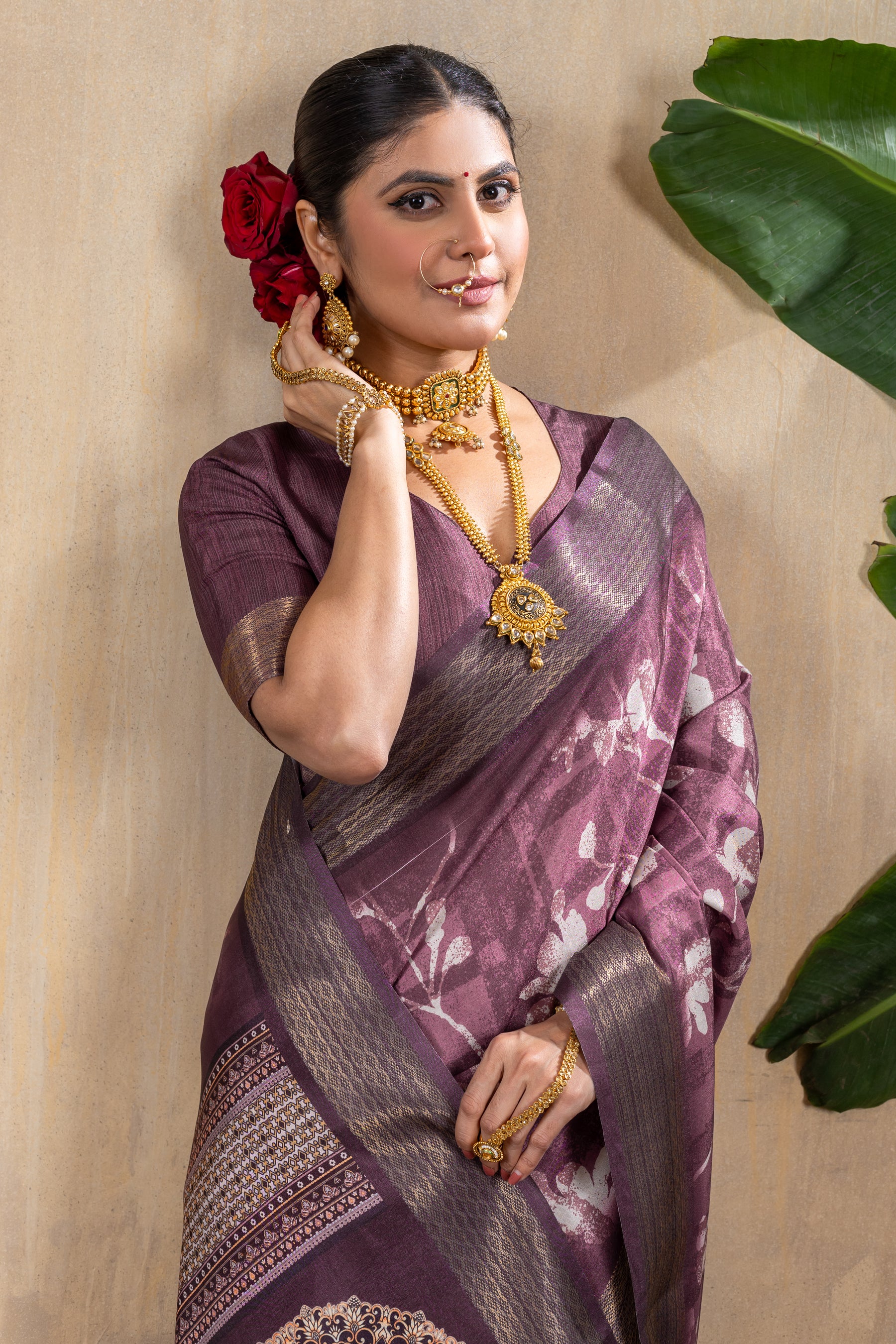 Malika Saree - Exquisite Manipuri Gold Patta Saree with Intricate Embroidery & Beadwork | Perfect for Weddings, Parties & Festive Occasions