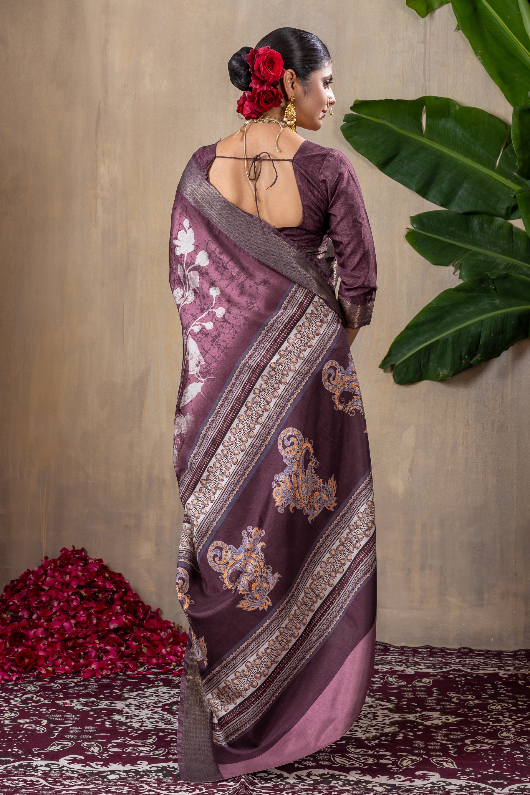 Malika Saree - Luxurious Manipuri Gold Patta Saree with Elegant Beadwork & Embroidery for Special Occasions