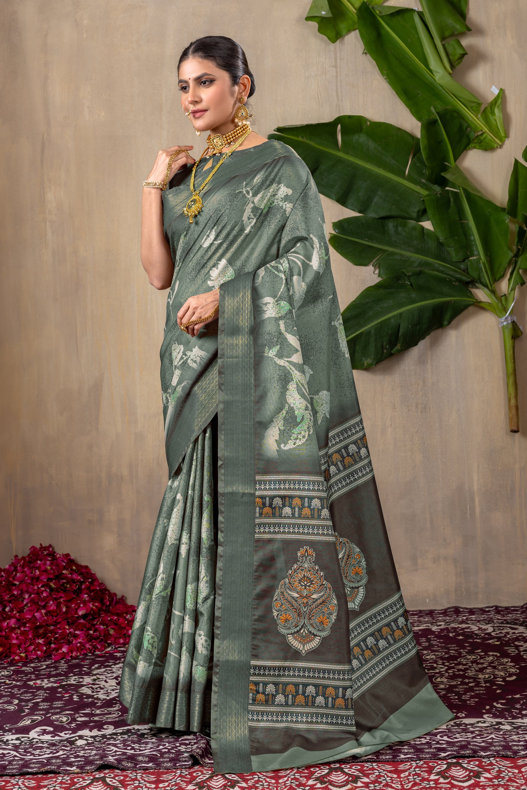 Malika Saree – Luxurious Manipuri Gold Patta Saree with Stunning Beadwork & Embroidery | Perfect for Weddings & Festivals