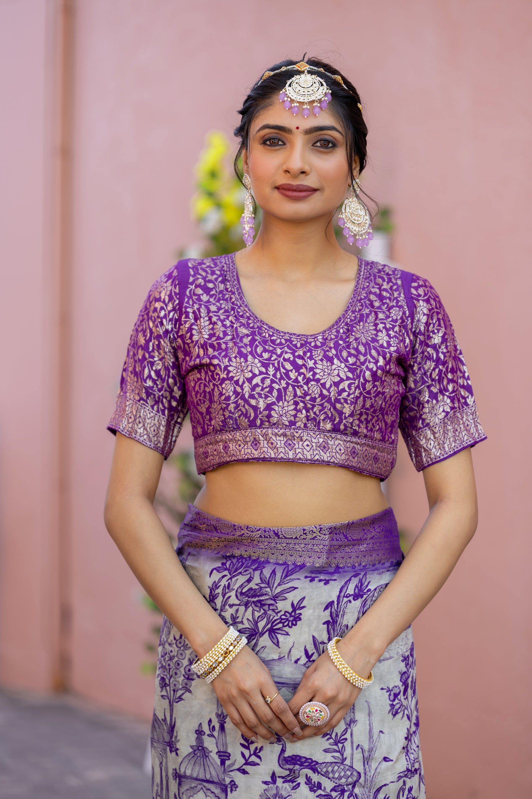 Liza Cheks - Russian Chit Pallu Checks Saree
