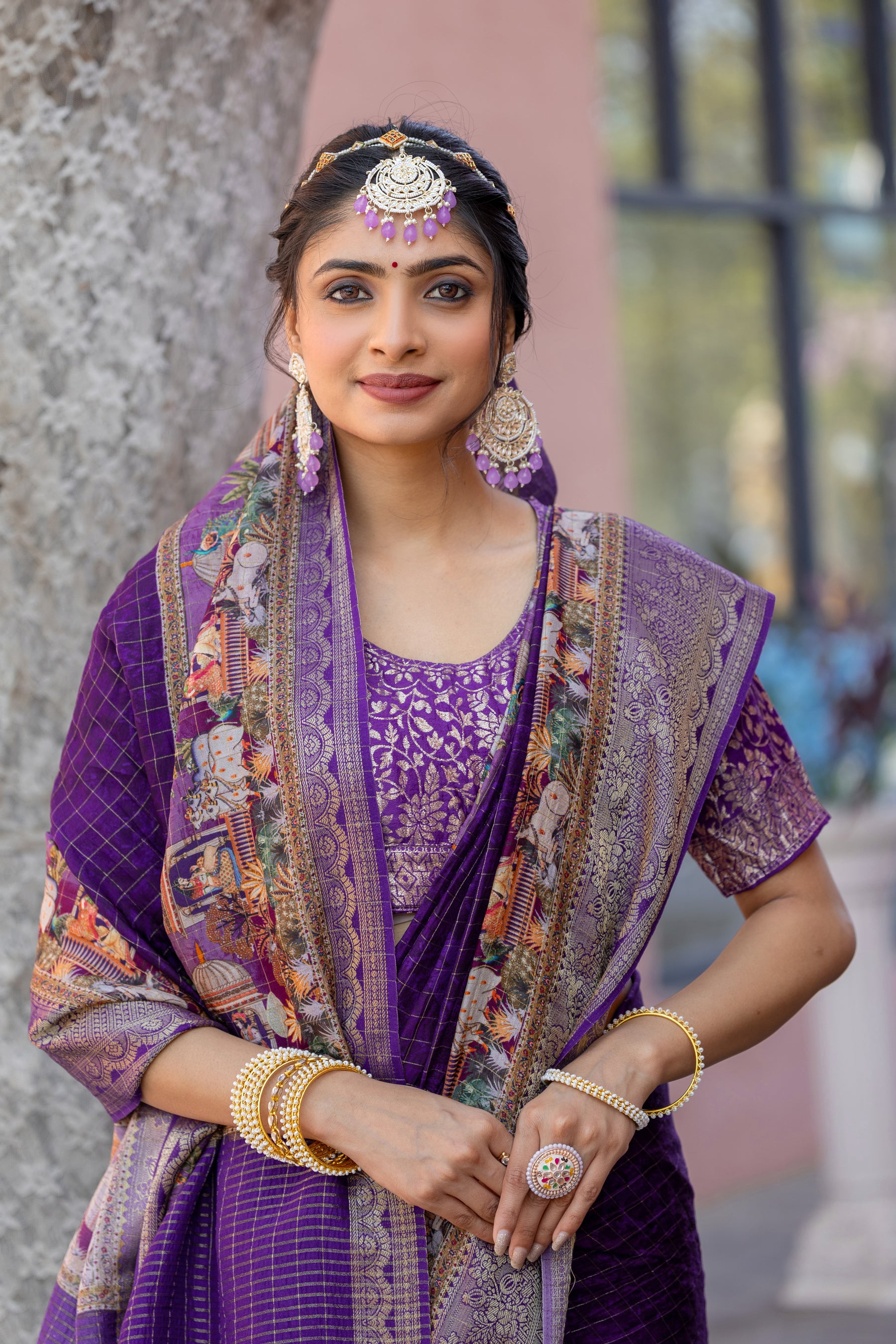 Liza Cheks - Russian Chit Pallu Checks Saree