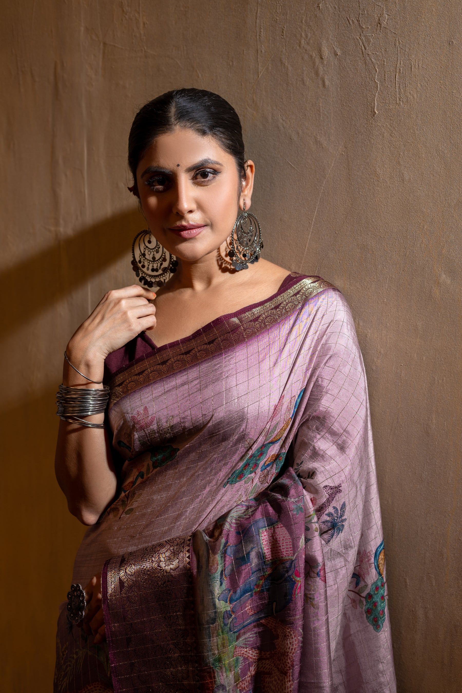 Liza Cheks - Russian Chit Pallu Checks Saree