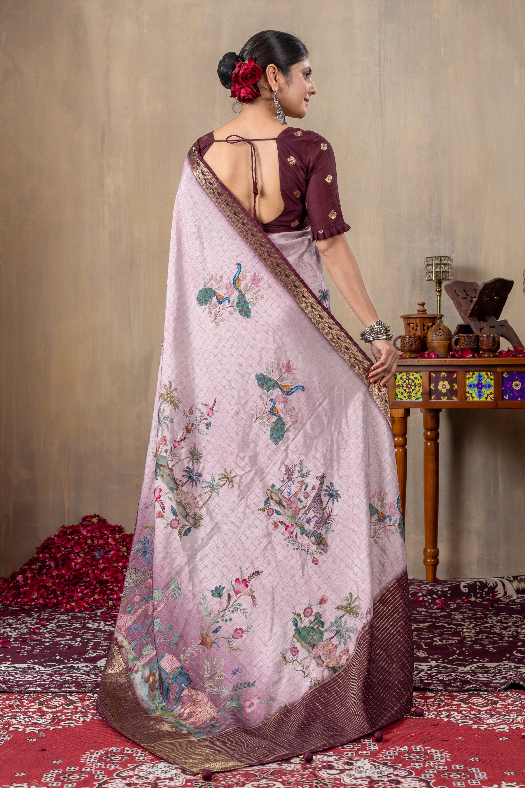 Liza Cheks - Russian Chit Pallu Checks Saree