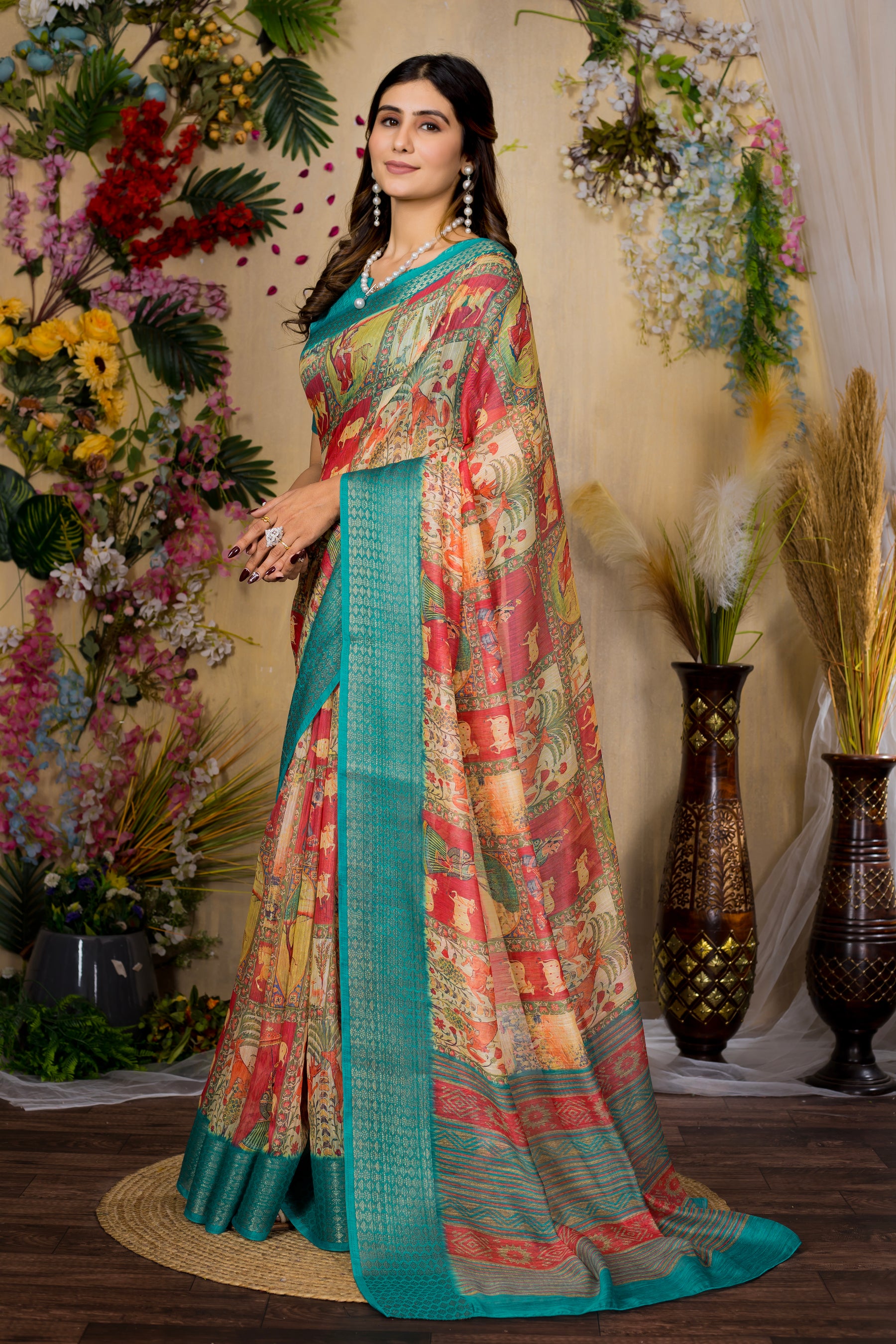 SWARNA Silky Blend Saree – Exclusive Varied Design for Bridal & Special Occasion Wear