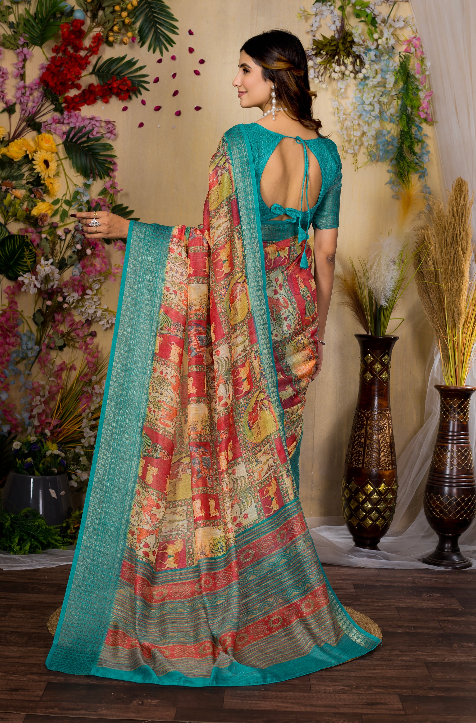 SWARNA Silky Blend Saree – Exclusive Varied Design for Bridal & Special Occasion Wear