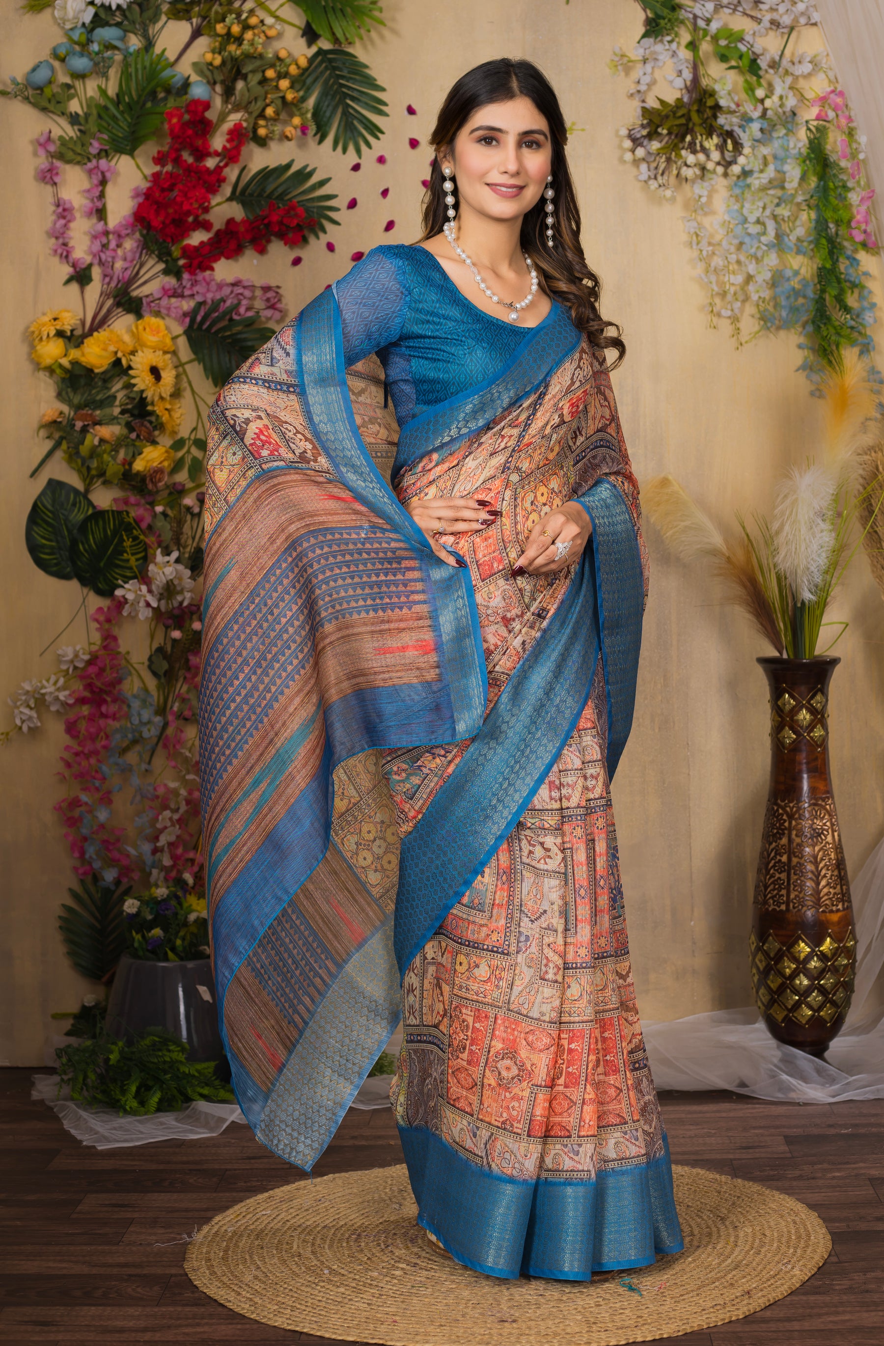 SWARNA Silky Blend Saree – Luxury Varied Design for Weddings & Formal Occasions