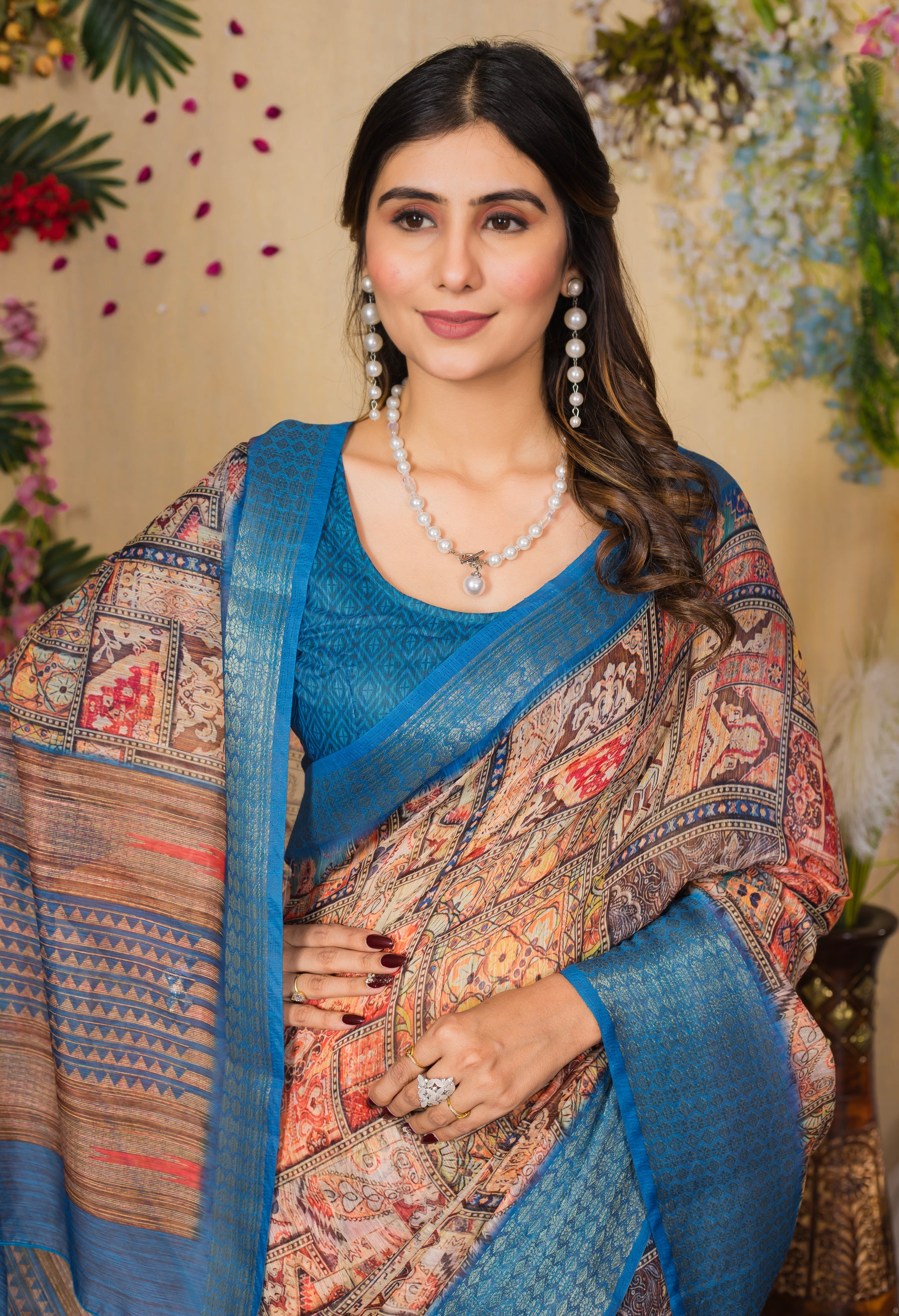 SWARNA Silky Blend Saree – Luxury Varied Design for Weddings & Formal Occasions
