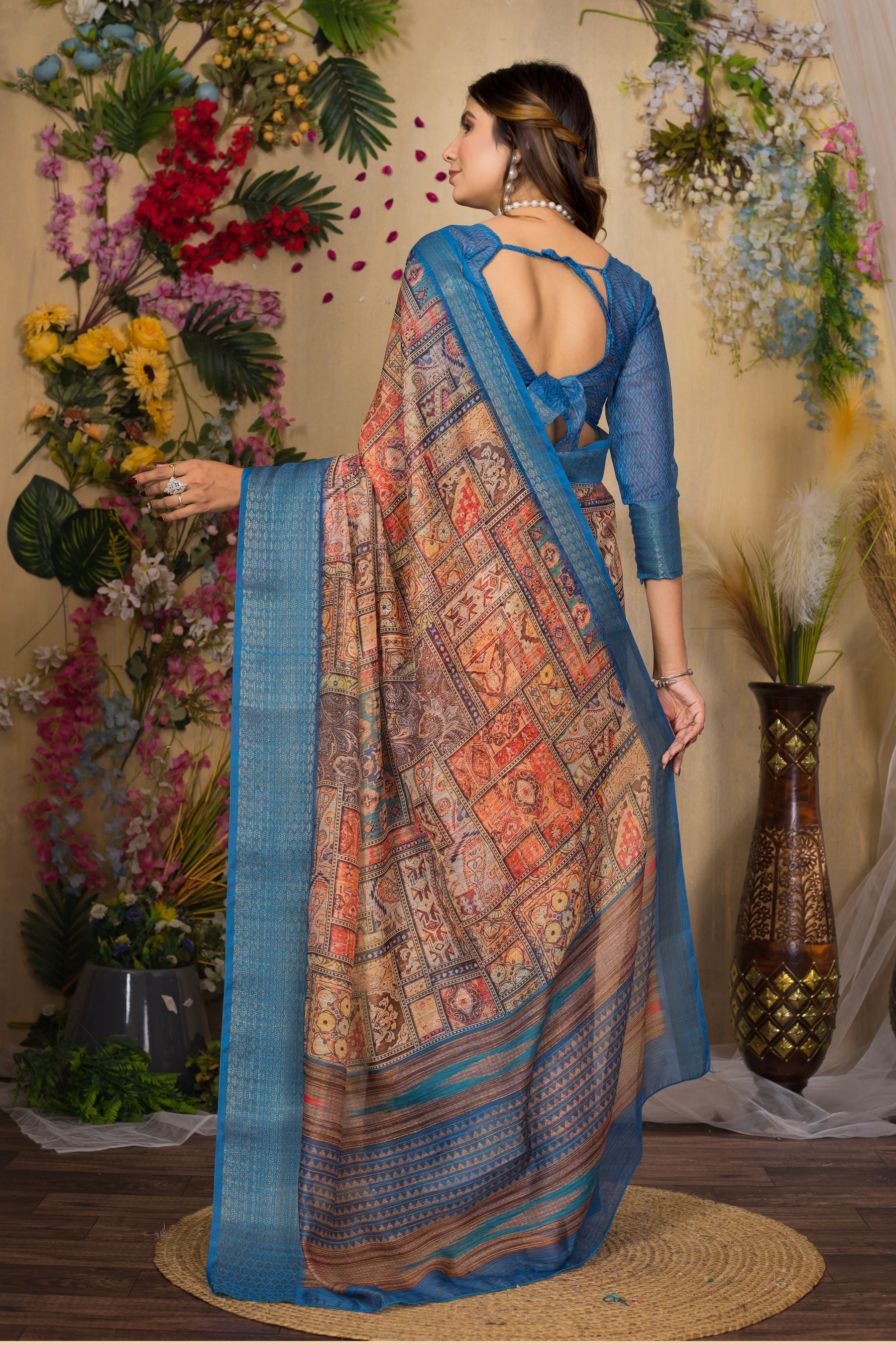 SWARNA Silky Blend Saree – Luxury Varied Design for Weddings & Formal Occasions