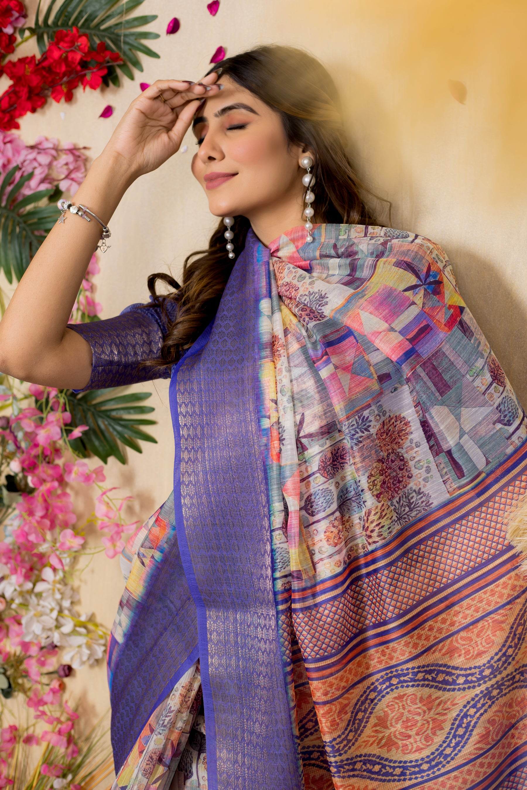 SWARNA Silky Blend Saree – Designer Varied Design for Festive & Party Wear