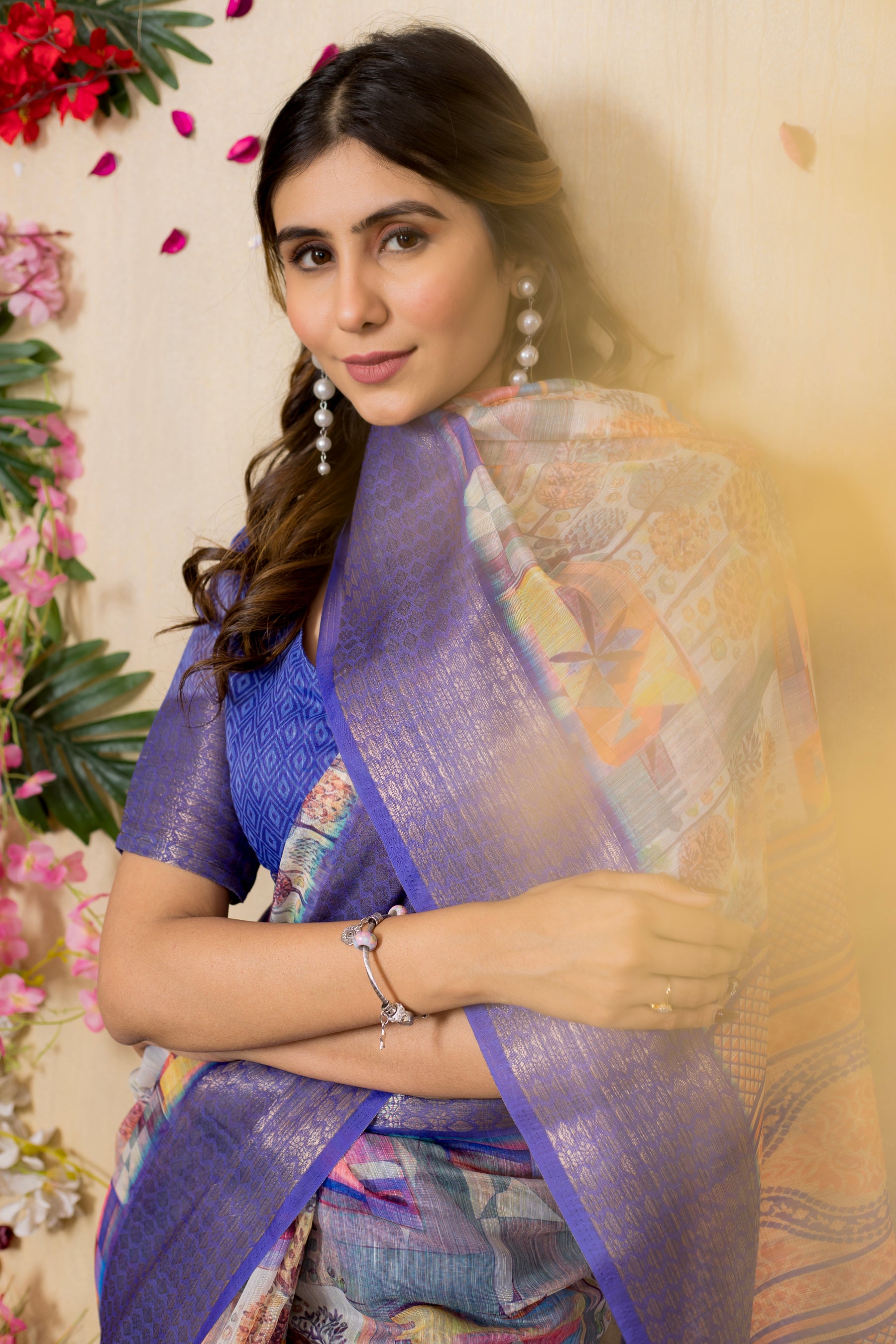 SWARNA Silky Blend Saree – Designer Varied Design for Festive & Party Wear