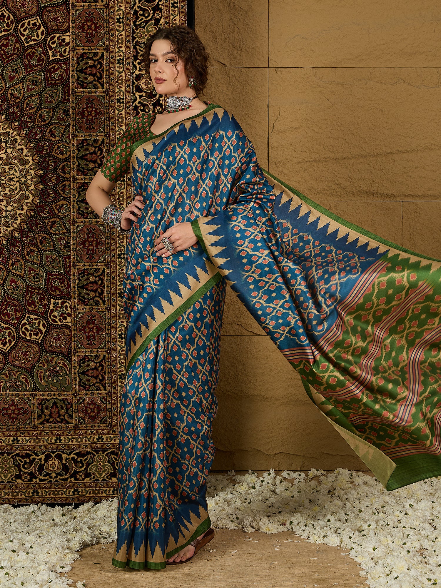 Gulabi Nagari Kozi Silk Saree – Traditional Elegance Meets Modern Comfort for Weddings, Festivals & Special Occasions