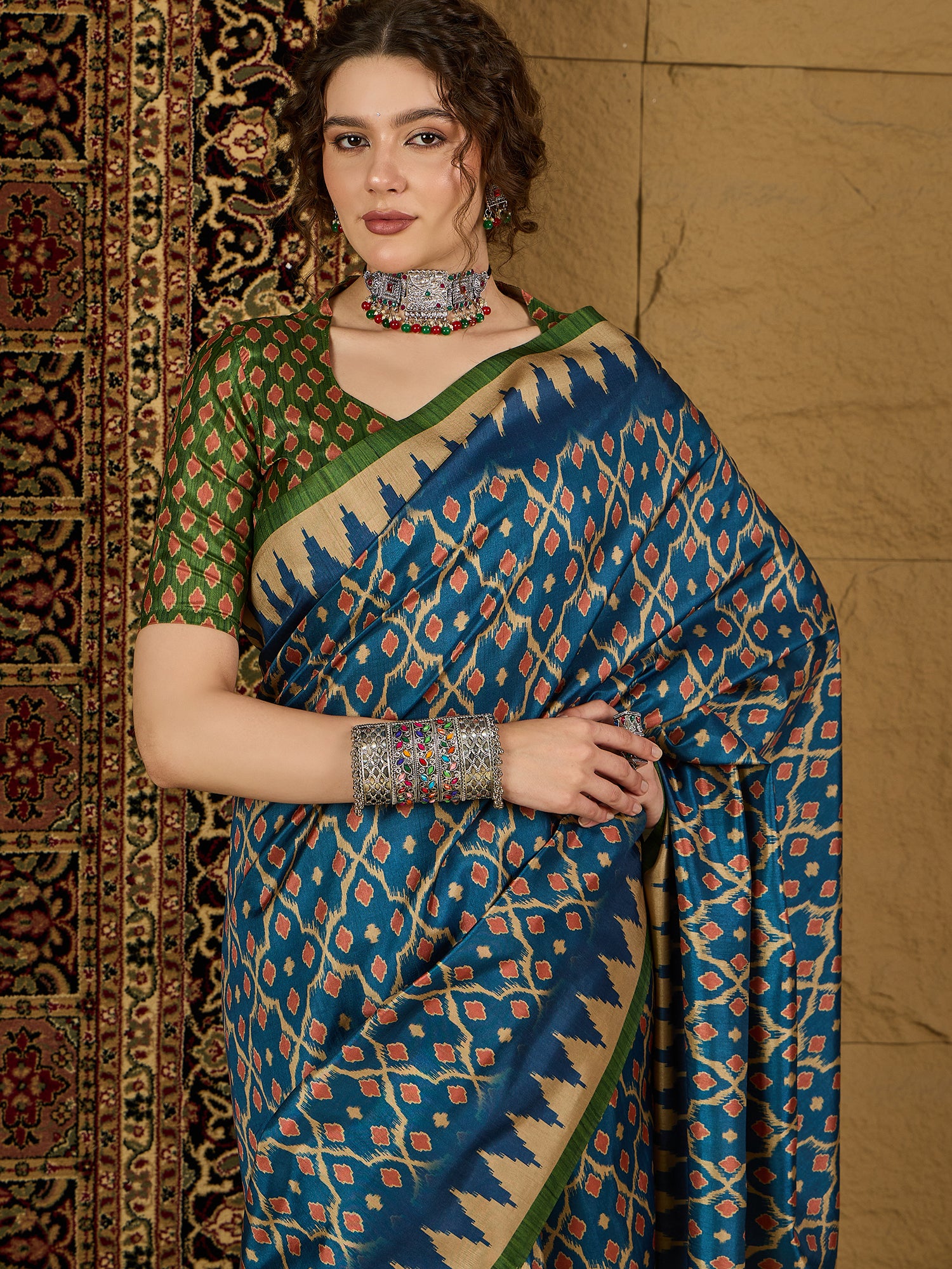 Gulabi Nagari Kozi Silk Saree – Traditional Elegance Meets Modern Comfort for Weddings, Festivals & Special Occasions