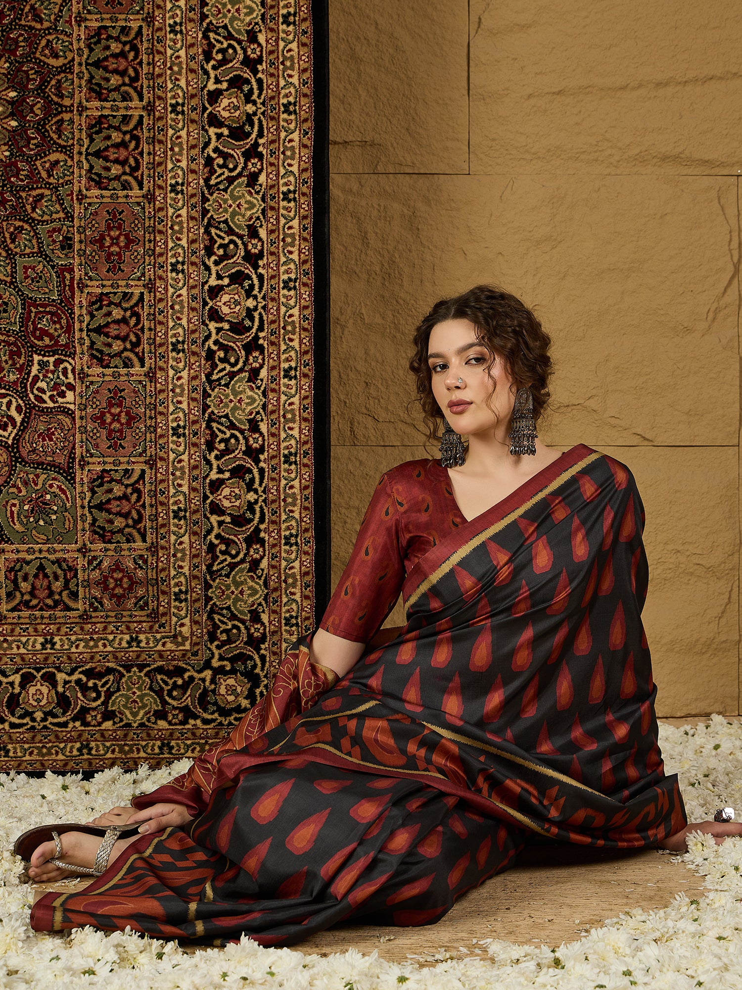 Gulabi Nagari Kozi Silk Saree – Rich Traditional Craftsmanship with Elegant Motifs for Special Events