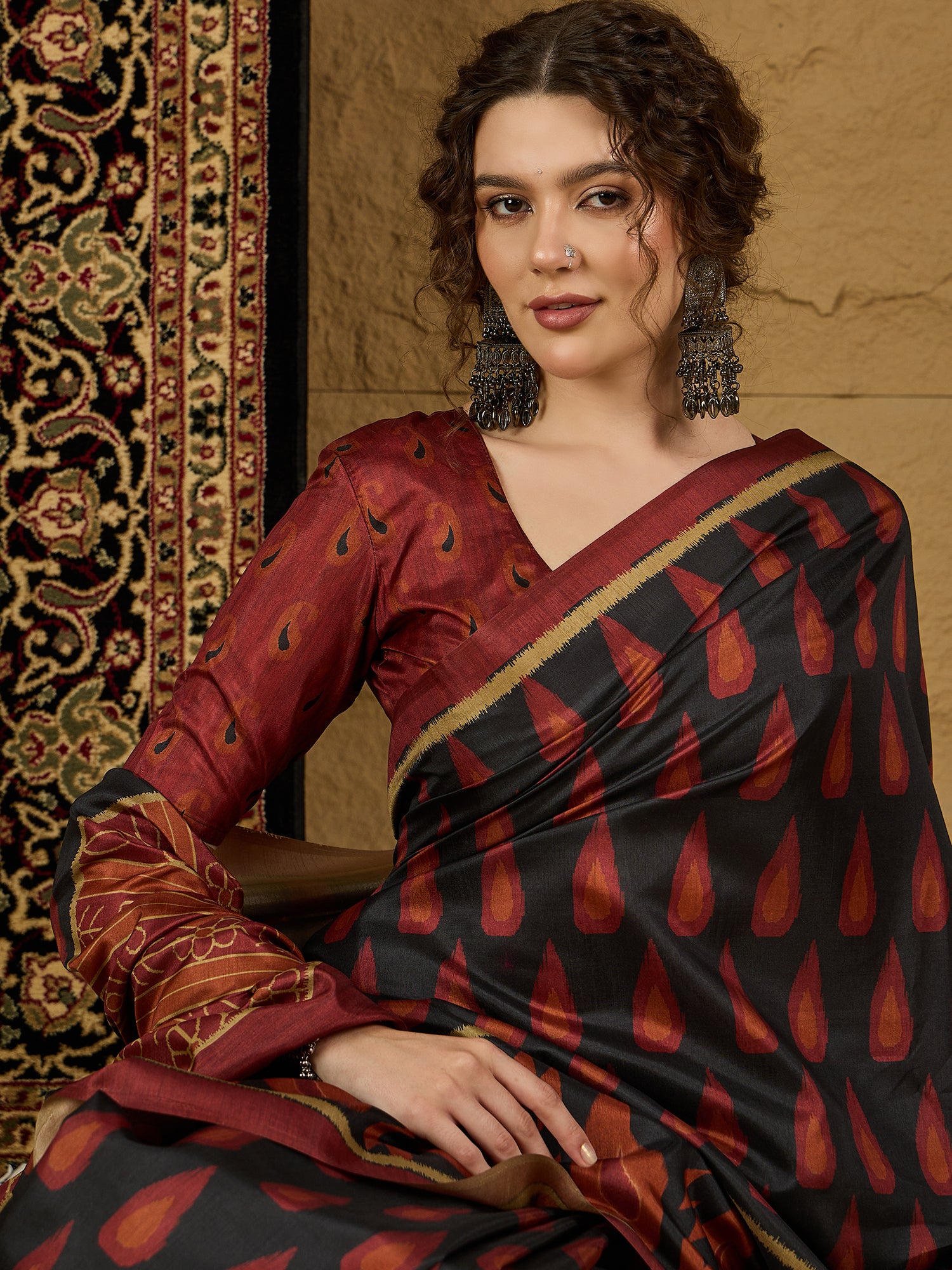 Gulabi Nagari Kozi Silk Saree – Rich Traditional Craftsmanship with Elegant Motifs for Special Events
